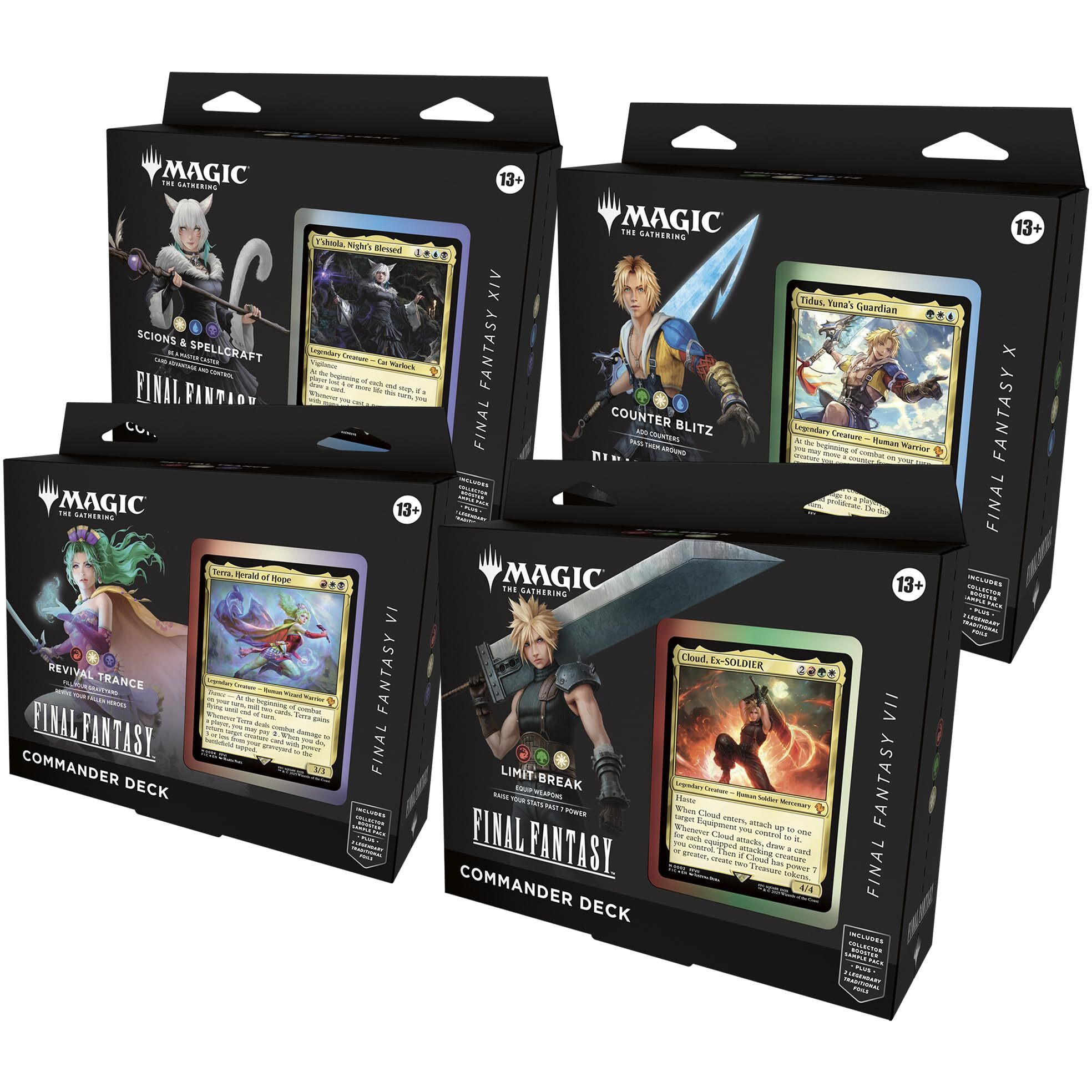 Magic The Gathering - Final Fantasy Commander Deck Bundle (Includes All 4 Decks)