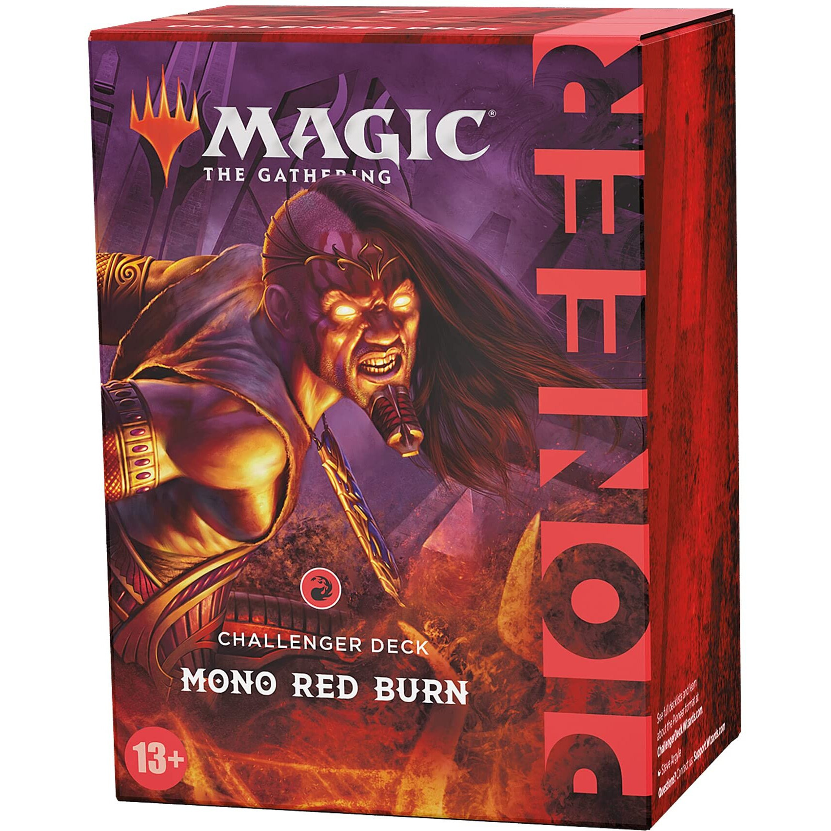 Magic The Gathering Pioneer Challenger Deck 2021 - Mono Red Burn (Red) For Ages 13+ Years