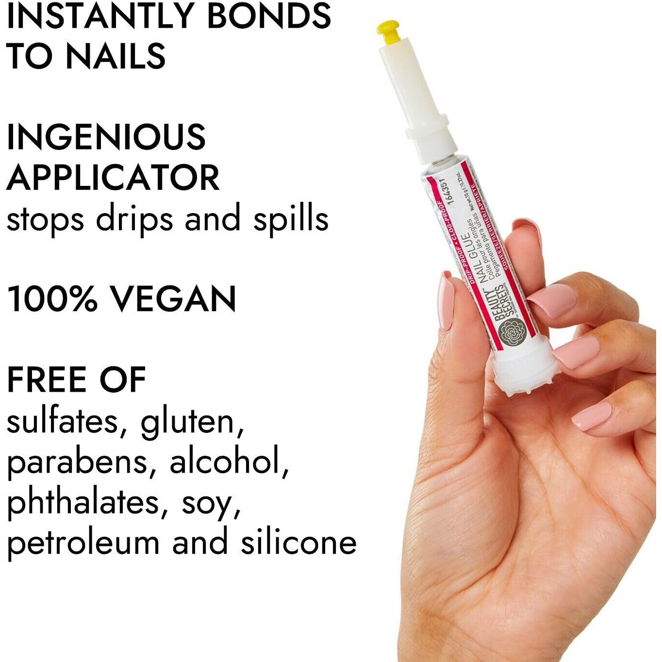 Beauty Secrets Nail Glue  Drip & Clog Proof  6 Pack