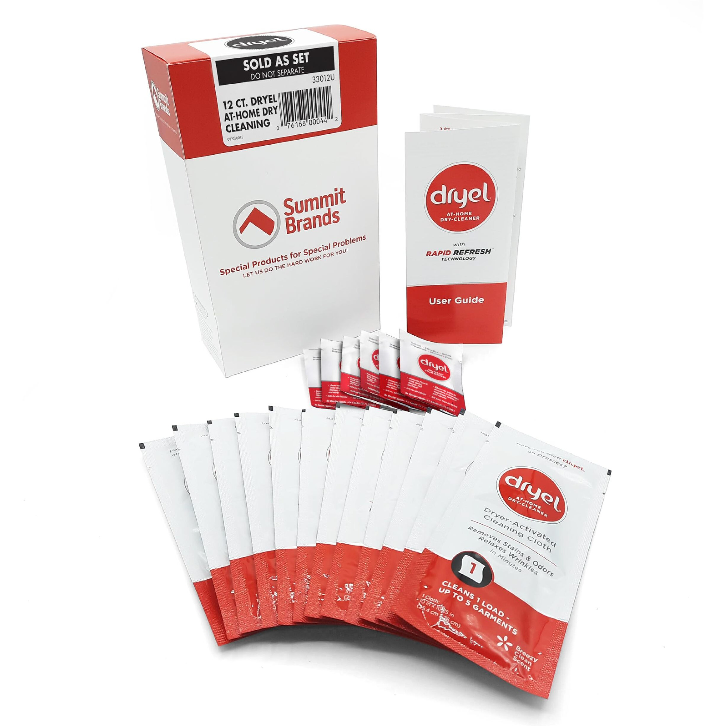 Dryel At-Home Dry Cleaner Kit  New And Improved With Rapid Refresh Technology  Gentle Laundry Care For Special Fabrics And Dry-Clean-Only Clothes  12 Loads With On-The-Go Stain Remover