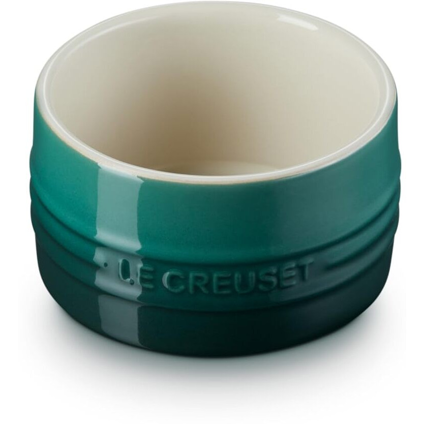 Le Creuset Stoneware Round Straight Wall Ramekin  6.75Oz.  Artichaut