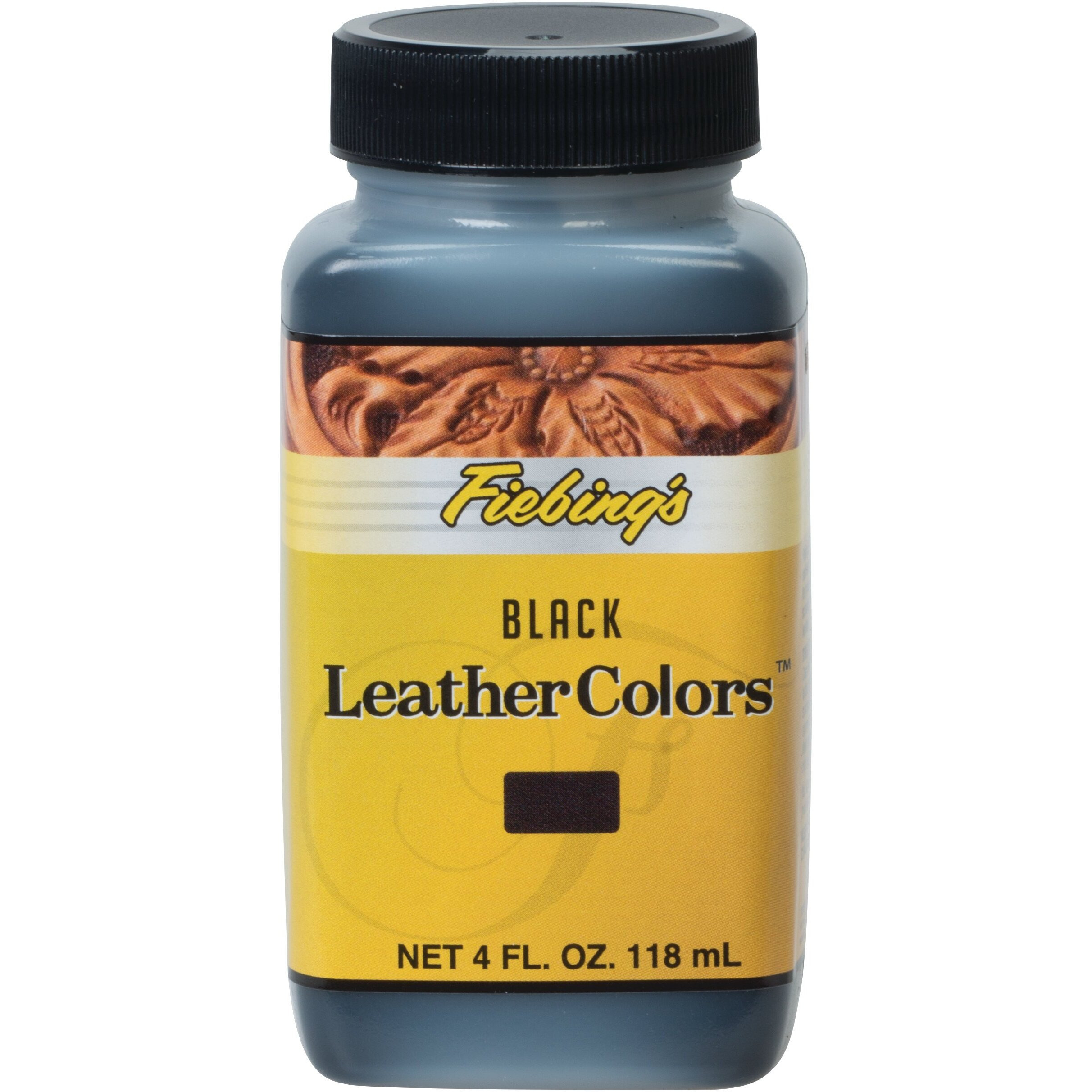 Fiebing's Leathercolors 4 Oz  Black 50-2026-Bk
