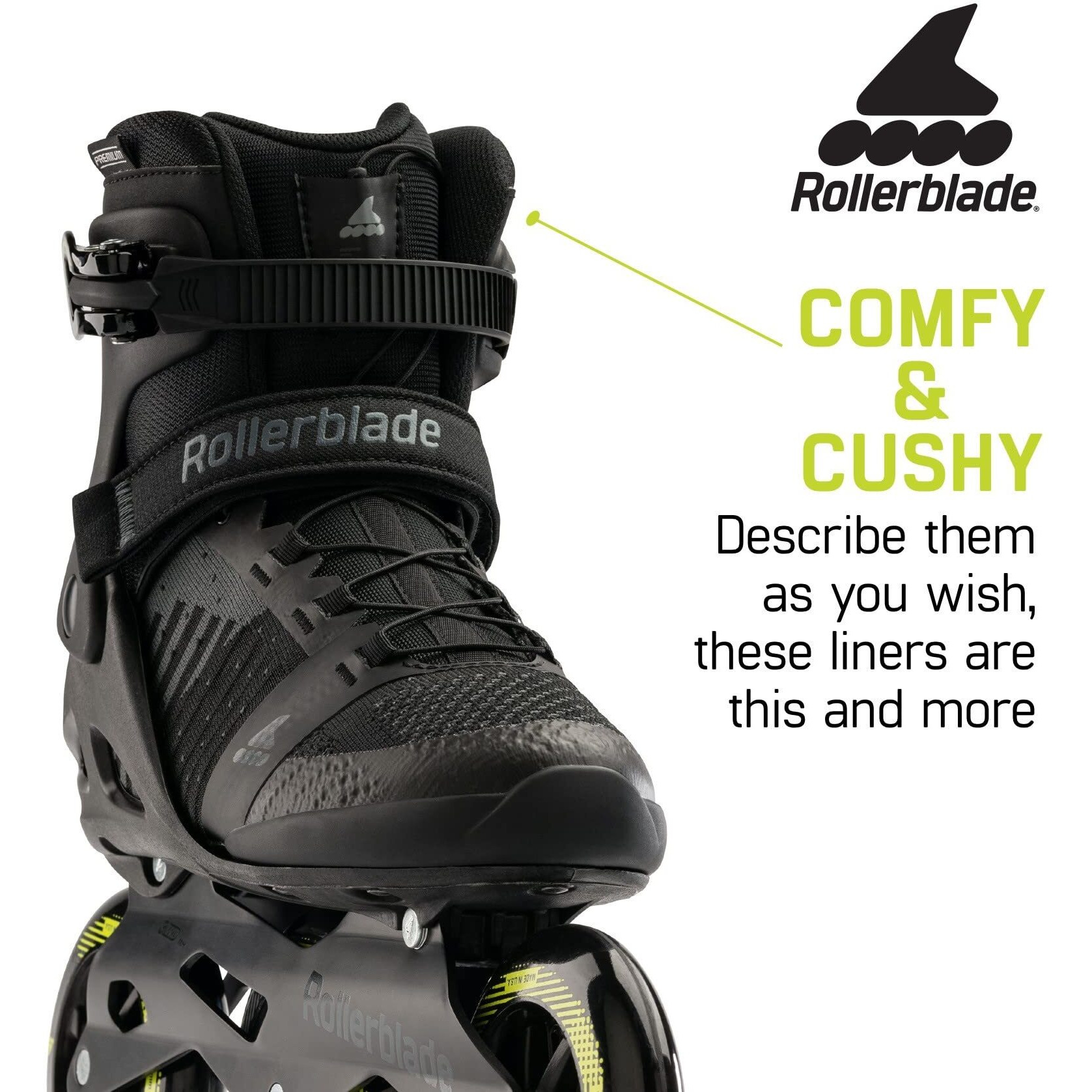 Rollerblade 072204001A113 Macroblade 110 3Wd Black/Lime 13
