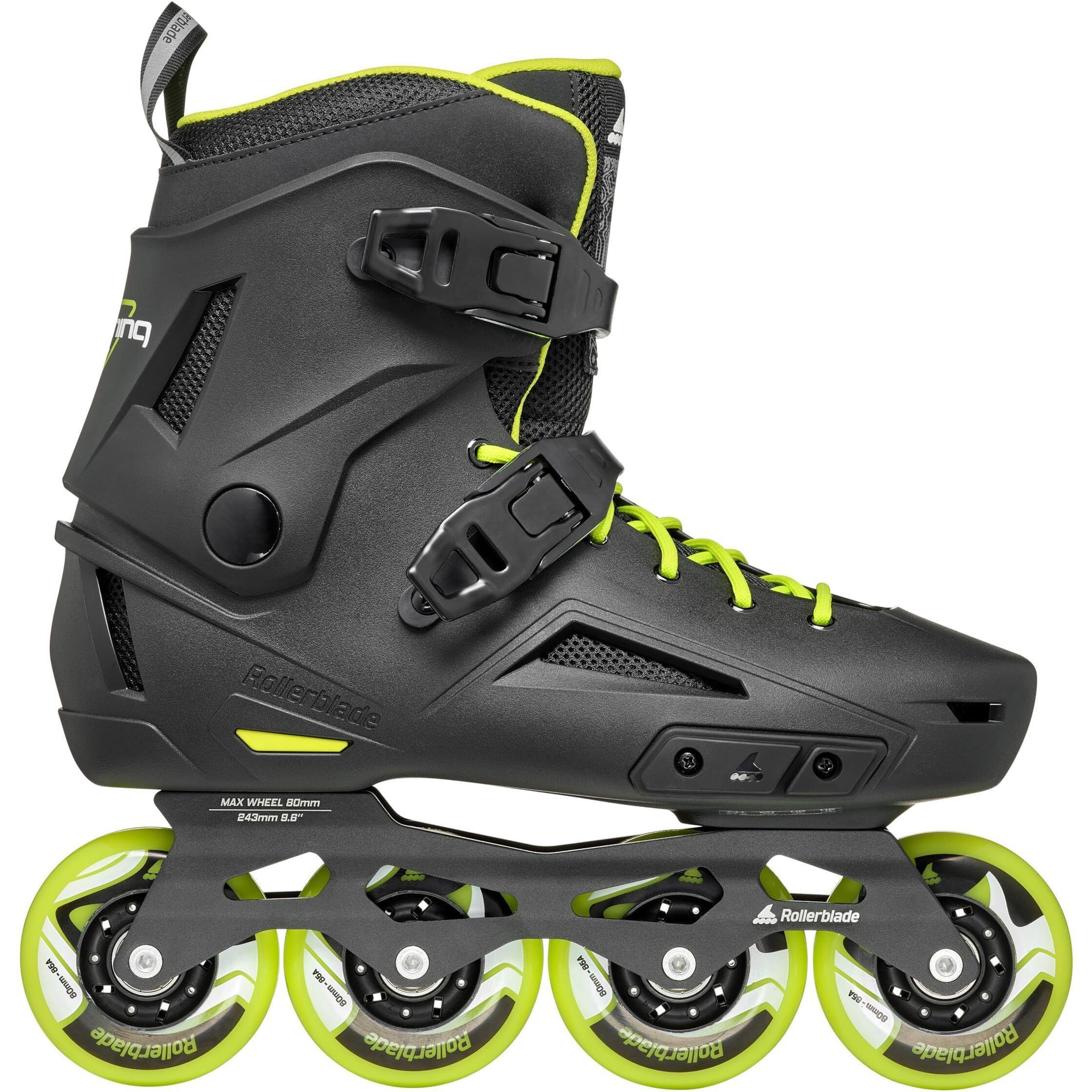Rollerblade Lightning Men's Urban Inline Skate  Black And Lime