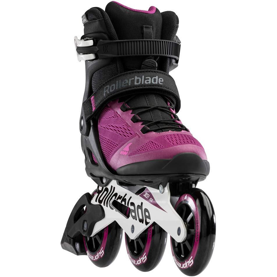 Rollerblade Macroblade 100 3Wd Womens Adult Fitness Inline Skate  Violet And Black  Performance Inline Skates