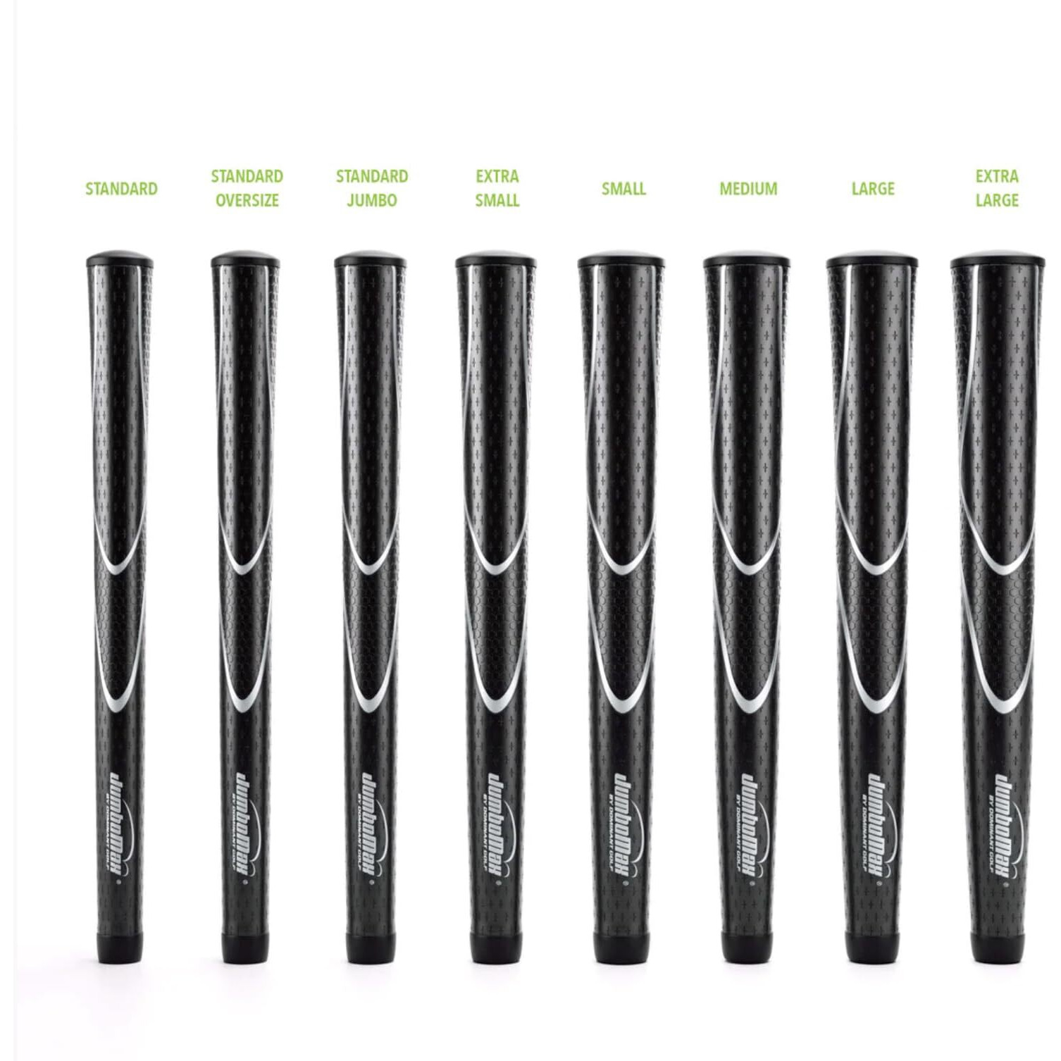 Jumbomax Pack Of 1 Tour Series Golf Grips - Blackout- Medium/Md (+5/16"")