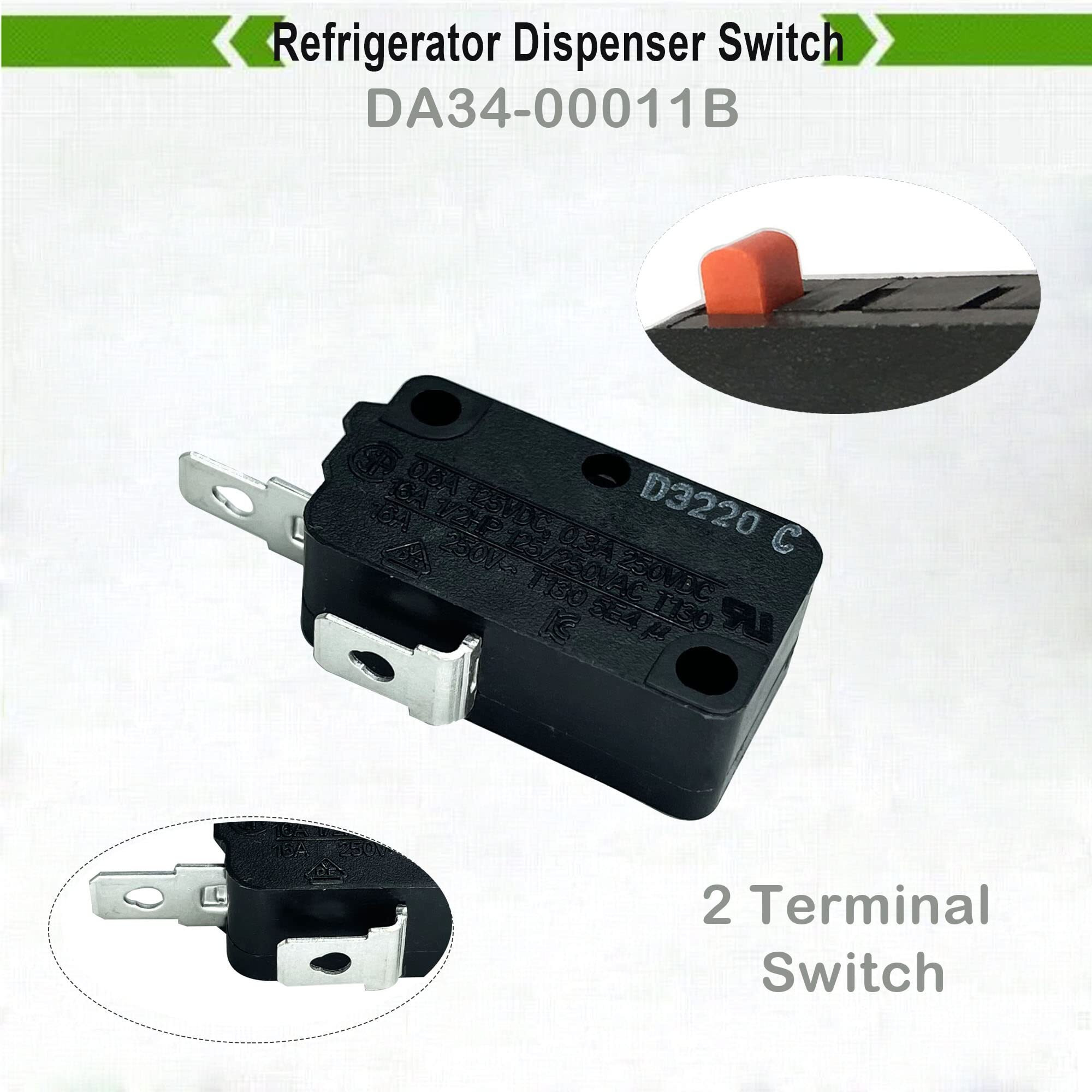 Lonye Da34-00011B Refrigerator Dispenser Switch Replacement For Samsung Refrigerator 3B73362F Szm-V16-Fa-63 Ap4141015 (Pack Of 3)