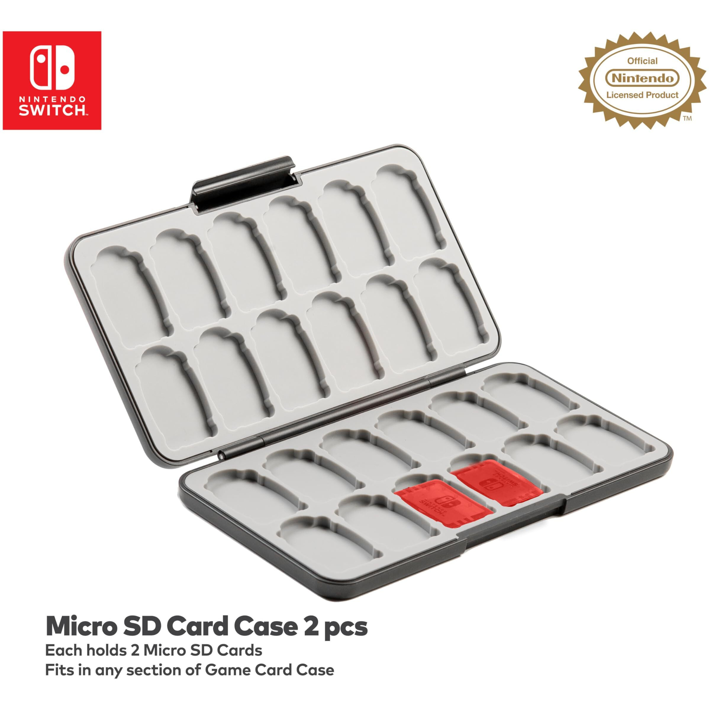 Rds Nintendo Switch Game Card Case - Super Mario - Holds 24 Game Cards And 4 Microsd Cards