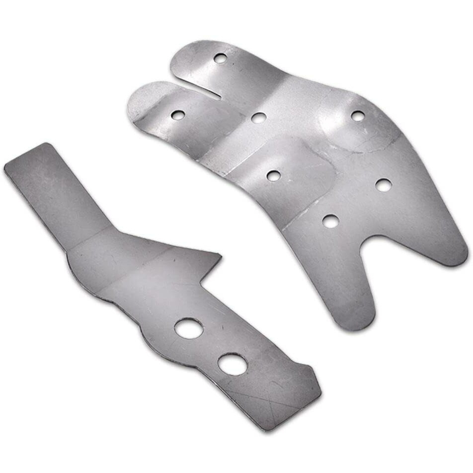 Pit66 Steering Box Frame Support Kit  Compatible With 73-91 Chevy Gmc C/K Pickup 2 Pcs Silver