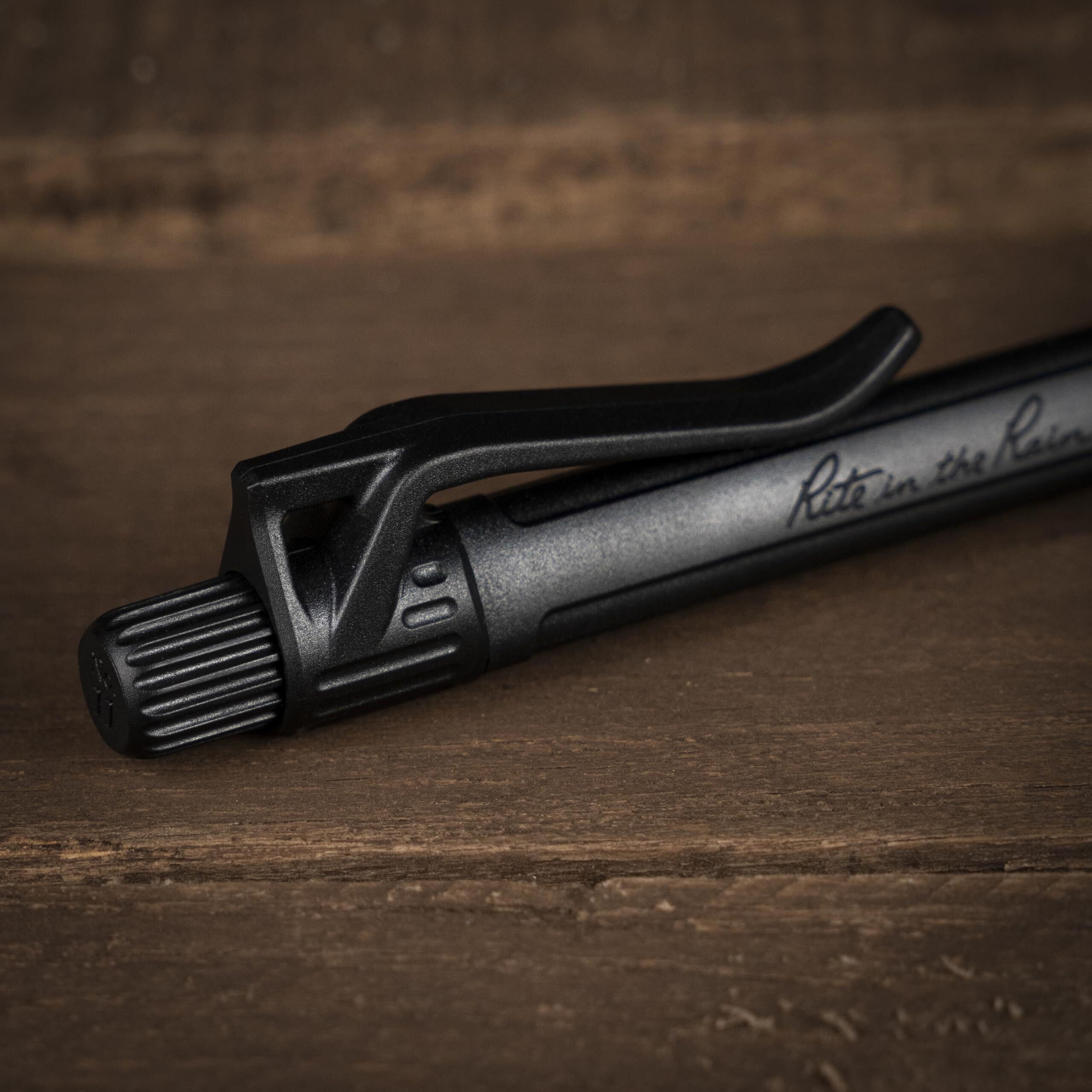 Rite In The Rain Weatherproof Durable Black Clicker Pen - Black Ink (No. Bk11)