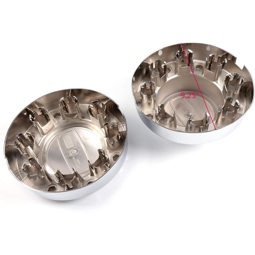 Pit66 Wheel Center Caps  Compatible With 11-16 Dodge Ram 3500 1-Ton Dually Alcoa Alloy Hub Caps 2 Front+2 Rear Chrome