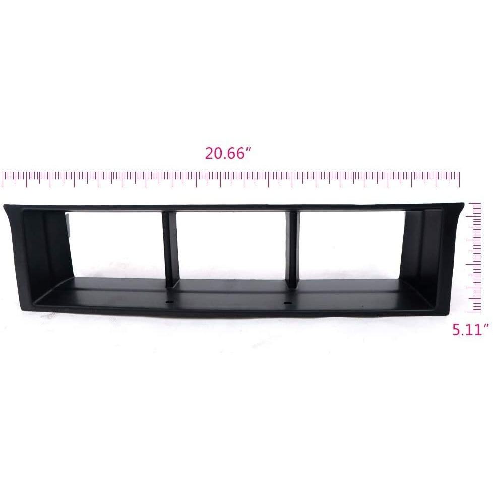 Pit66 Front Bumper Lower Black Billet Grille Insert  Compatible With Ford 2009-2014 F150 F-150 Pickcup Black Horizontal Grill (Not Fit Harley Davidson And Raptor)