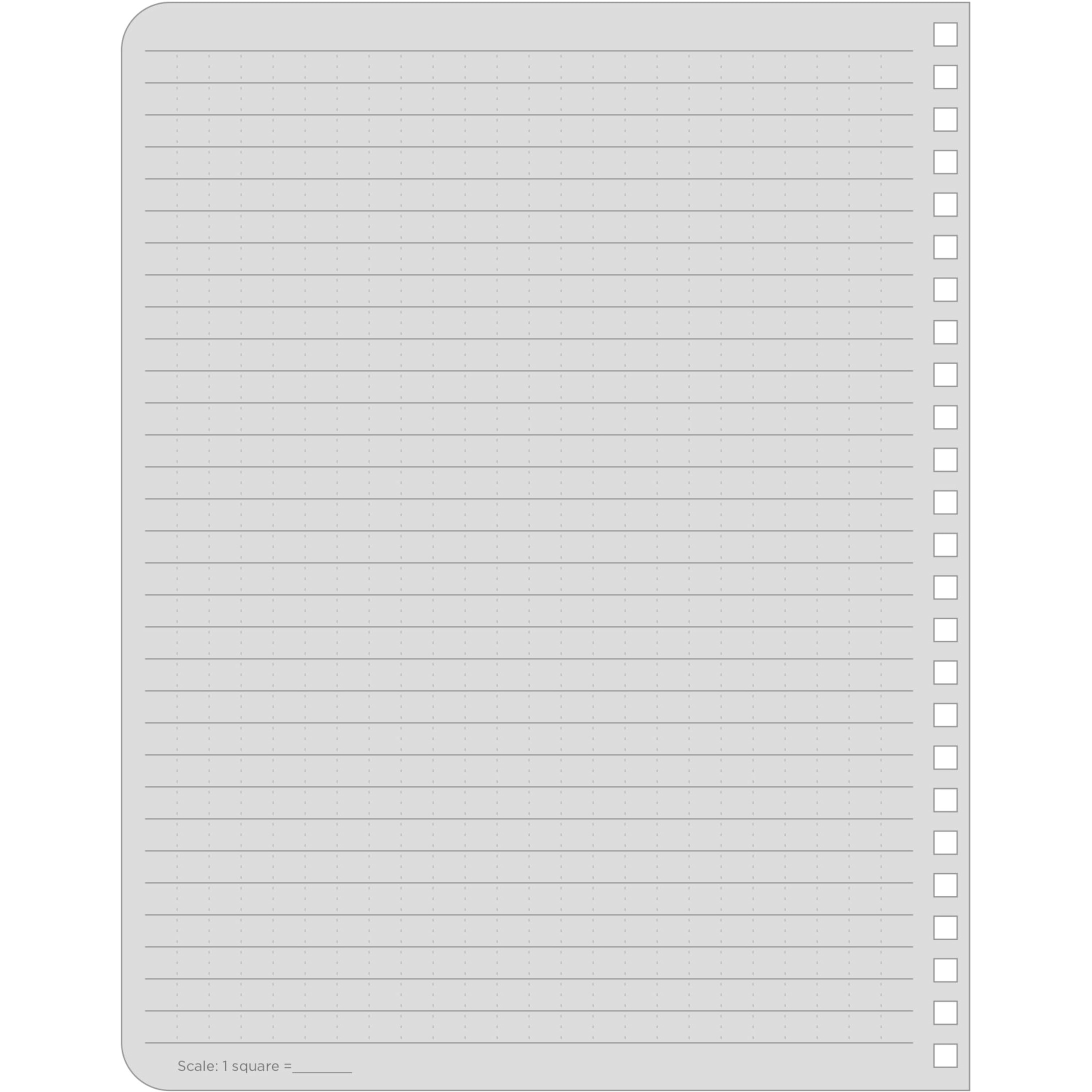 Rite In The Rain Weatherproof Side Spiral Notebook  6.625"" X 8.5""  Orange Cover  Universal Pattern  2 Pack (No. Or73-Lgl2)