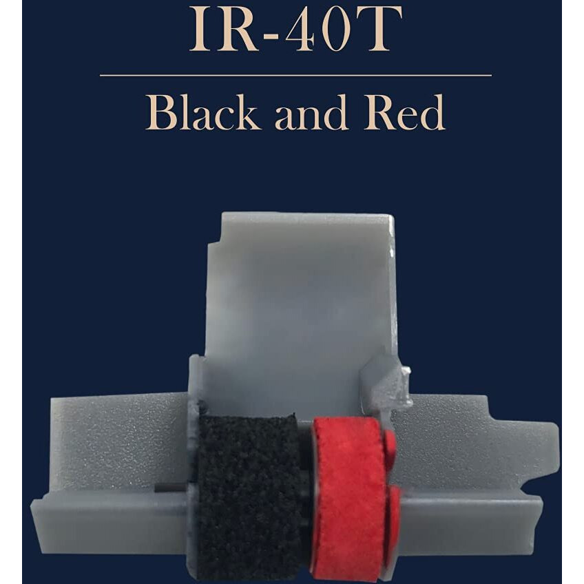 Pokanic Ir-40T  Ir40T Black And Red Ink Roller Ribbon Cartridge Replacement Compatible With Canon P23-Dh V  Casio Hr-100Tm  Hr-150Tm  Sharp El-1750V  El-1801V  Citizen Cp-13 Calculator (12 Pack)