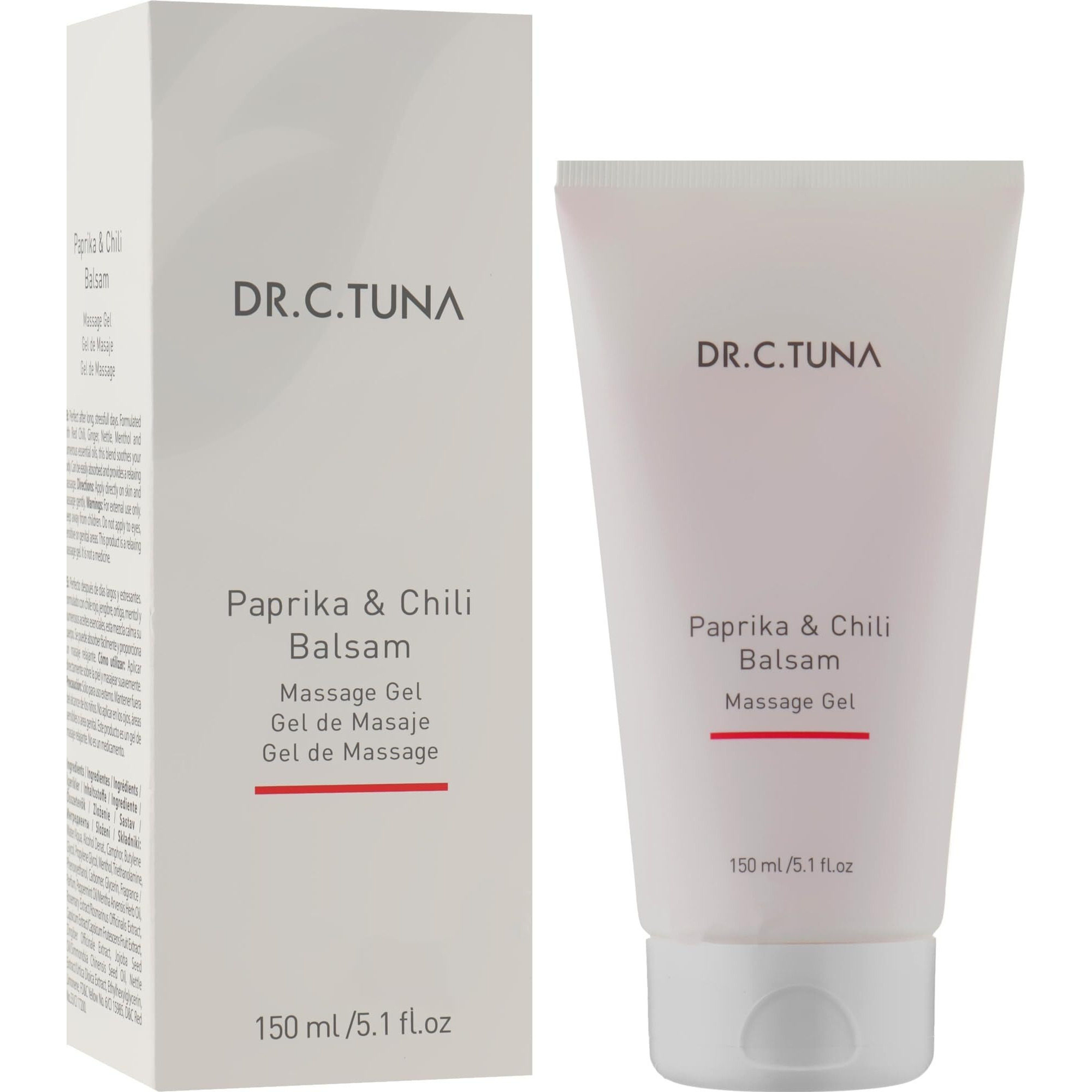 Farmasi Paprika & Chili Balsam - Soothing Massage Gel  150Ml/5.07Floz - Relieves Muscle Tension And Provides Warming Sensation - Ideal For Relaxation And Recovery