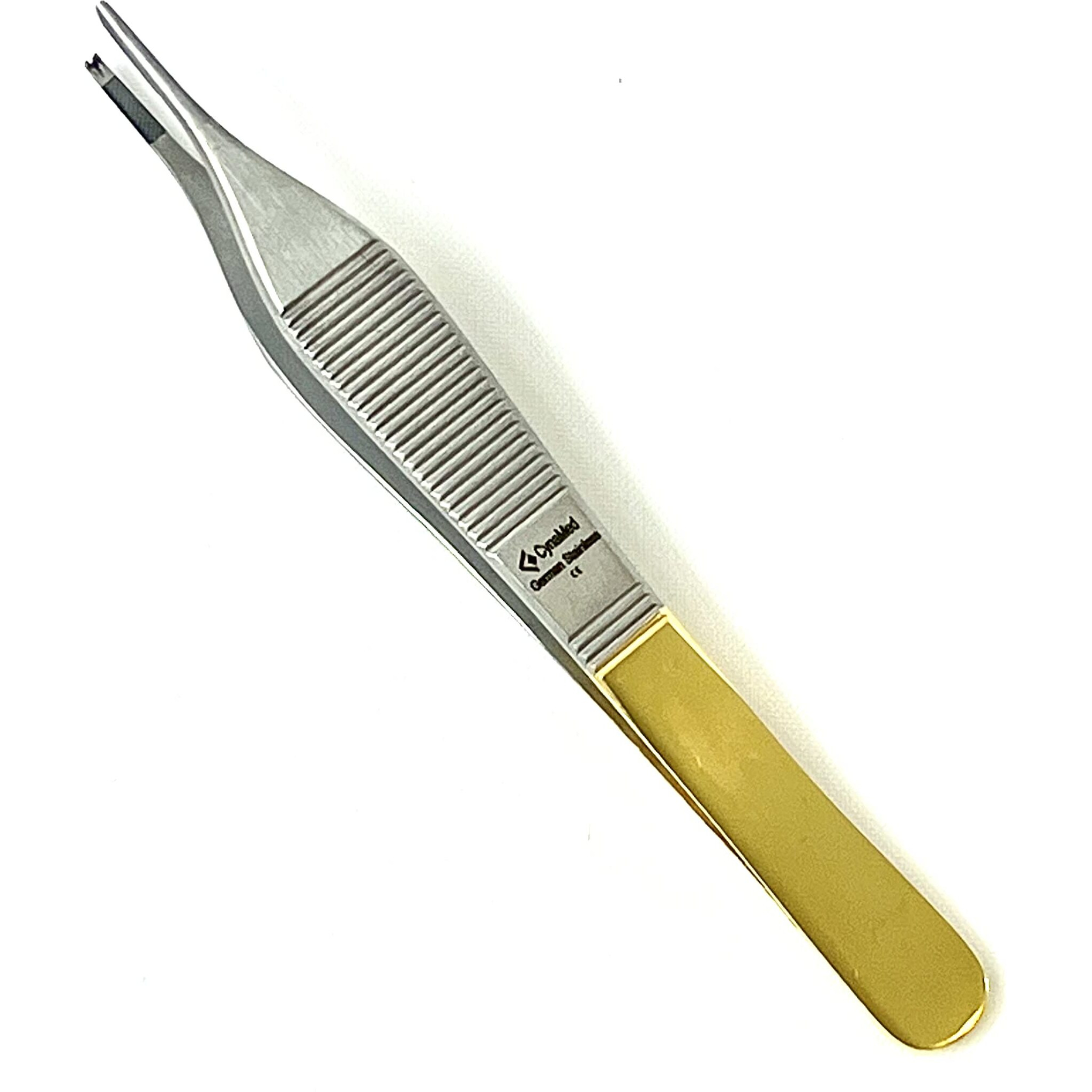 German Premium Tc Adson Tissue Forceps Toothed 1X2 4.75"" Adson Kocher Configuration Veterinary Cynamed