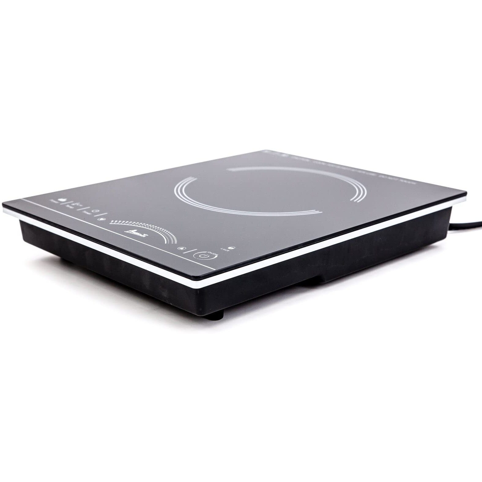 Avanti Ih1800L1B-Is Portable Cooktop Electric Hot Plate Stove Top With Single Induction Burner  6 Power Settings  Temperature Touch Control 140-460F Perfect For Campers & Tiny Homes  1800-Watts  Black