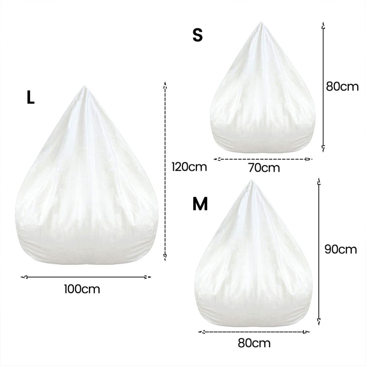 Bean Bag Inner Liner For Bean Bag Chair Lazy Sofa Easy Cleaning Removable Replacement Stocking Inner Liner With Zipper No Filler For Livingroom Bedroom Playroom 70X80Cm 80X90Cm 100X120Cm (1  X-Large)