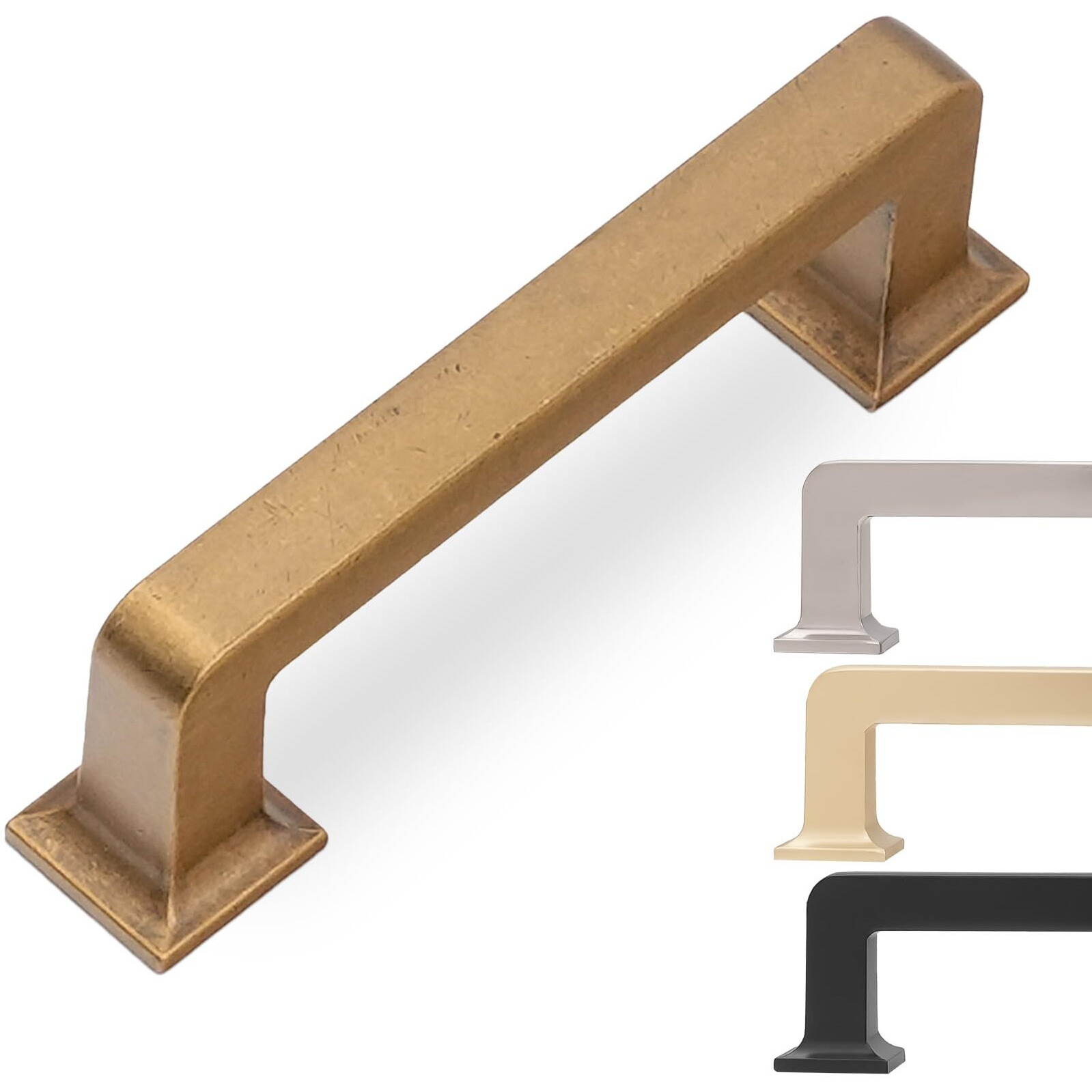 Komotia 10 Pack 3 Inch Cabinet Pulls Antique Brass Kitchen Cabinet Handles Zinc Alloy Drawer Pulls Solid Cabinet Hardware