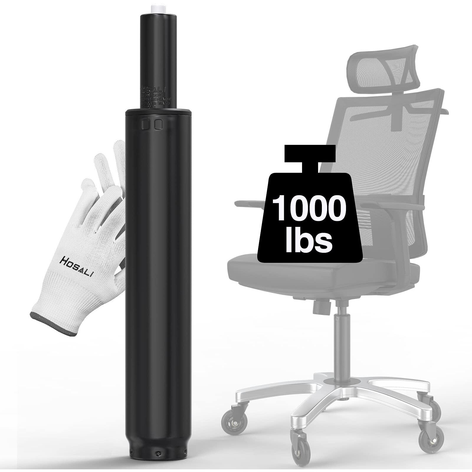 Hosali Office Chair Cylinder Replacement Heavy-Duty Gas Lift Cylinder Fits Most Chairs Highest End Class 4 Hydraulic Pneumatic Piston  Universal Size