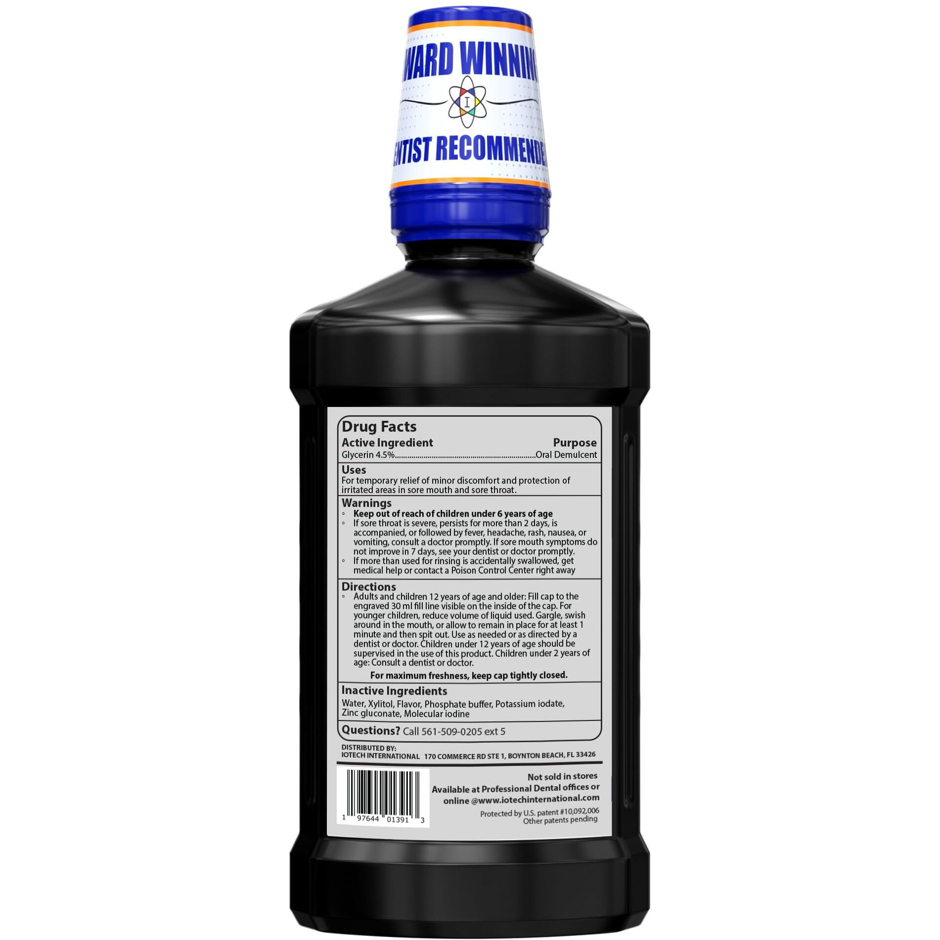 Iorinse Mr The Most Dentist & Oncologist-Recommended Oral Ulcer Rinse Of Its Kind. Maximum Relief Of Oral Mucositis  Mouth Sores  Dry Mouth  Canker Sores  Mouth Irritation & Cancer Patients  Mint 1 L