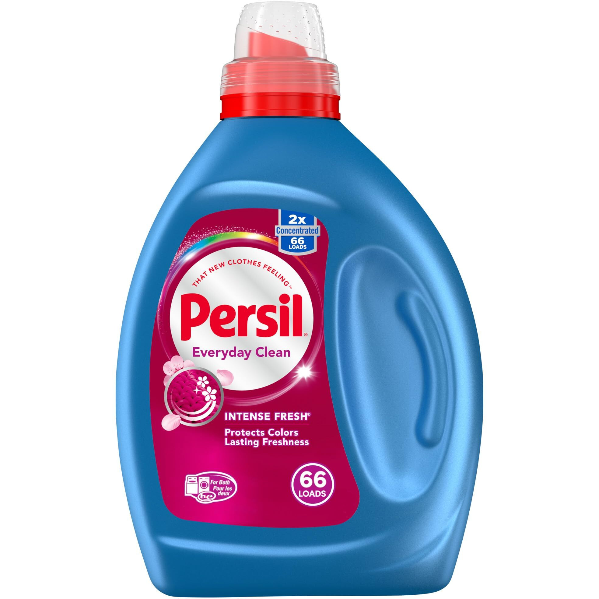 Persil Laundry Detergent Liquid  Intense Fresh Scent  High Efficiency (He)  Deep Stain Removal  2X Concentrated  50 Fl Oz  66 Loads  (Packaging May Vary)