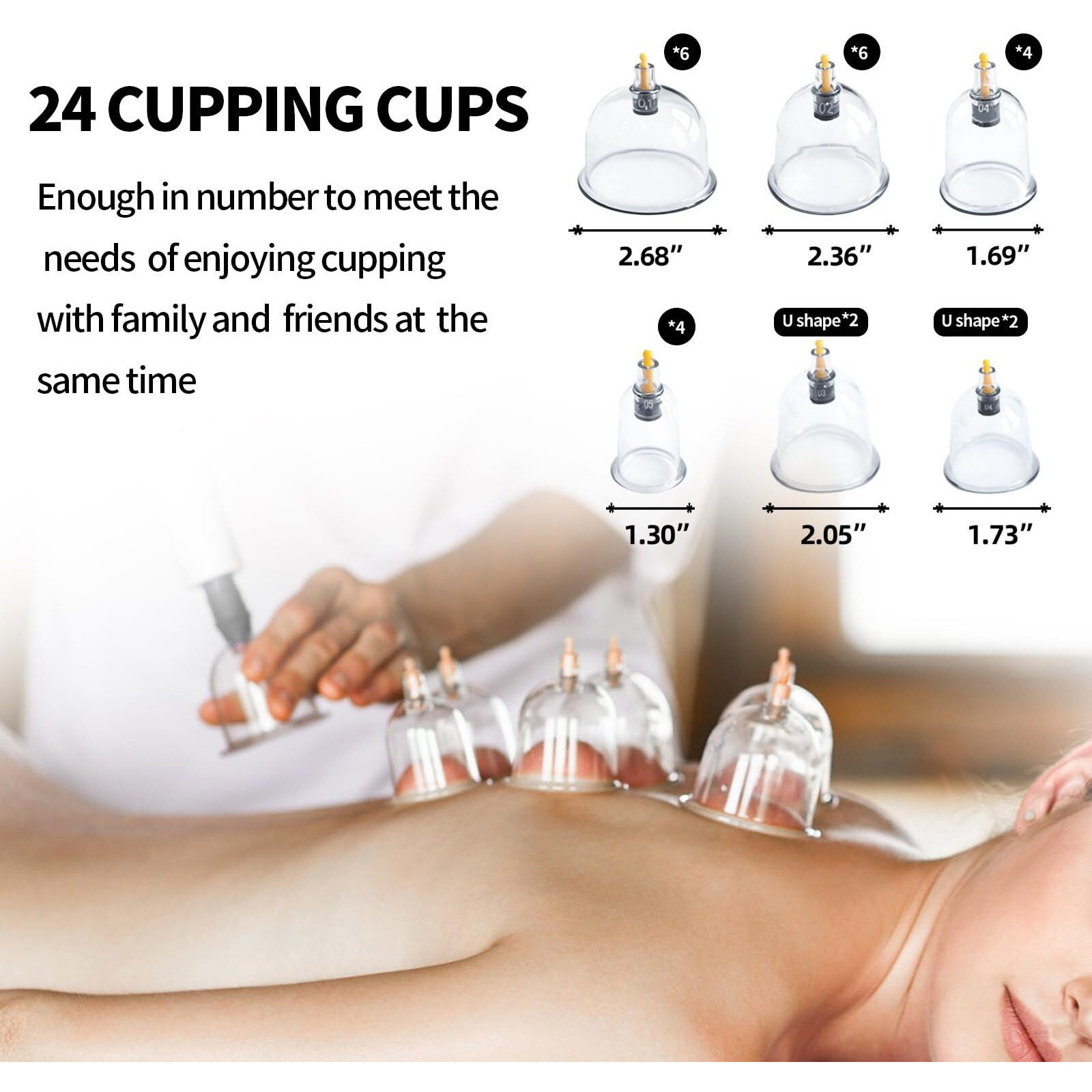Cupluw Cupping Set  24 Cups Cupping Kit For Massage Therapy  Chinese Cupping Therapy Set With Magnetics  Professional Vacuum Cupping Set For Cellulite Reduction Muscle Pain Relief With Manual Pump