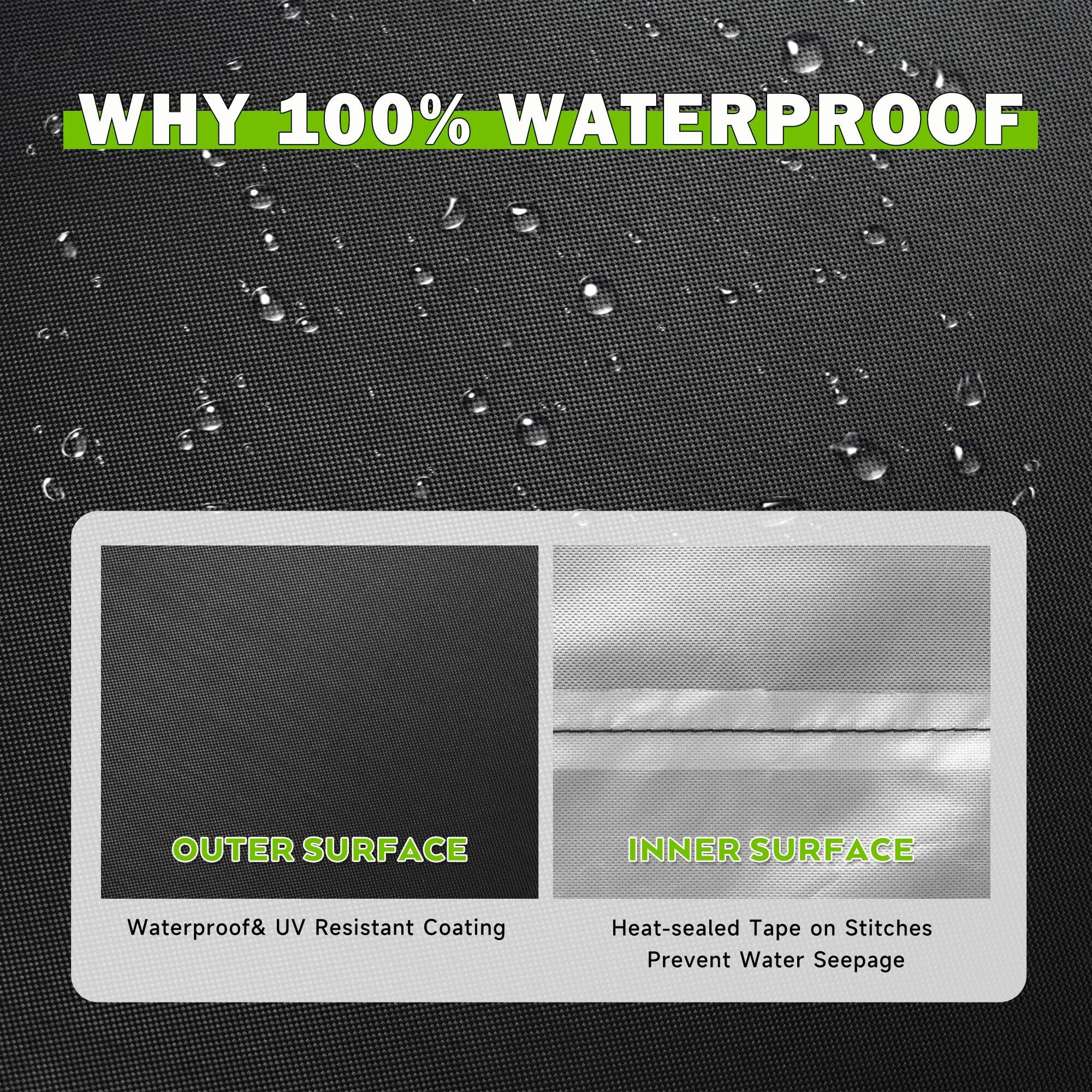 Starcrew Patio High Top Table And Chairs Cover  Outdoor Bar Height Patio Dining Set Cover For 5-Piece Wicker Bar Dining Set/4 Person Patio Table And Chairs Set