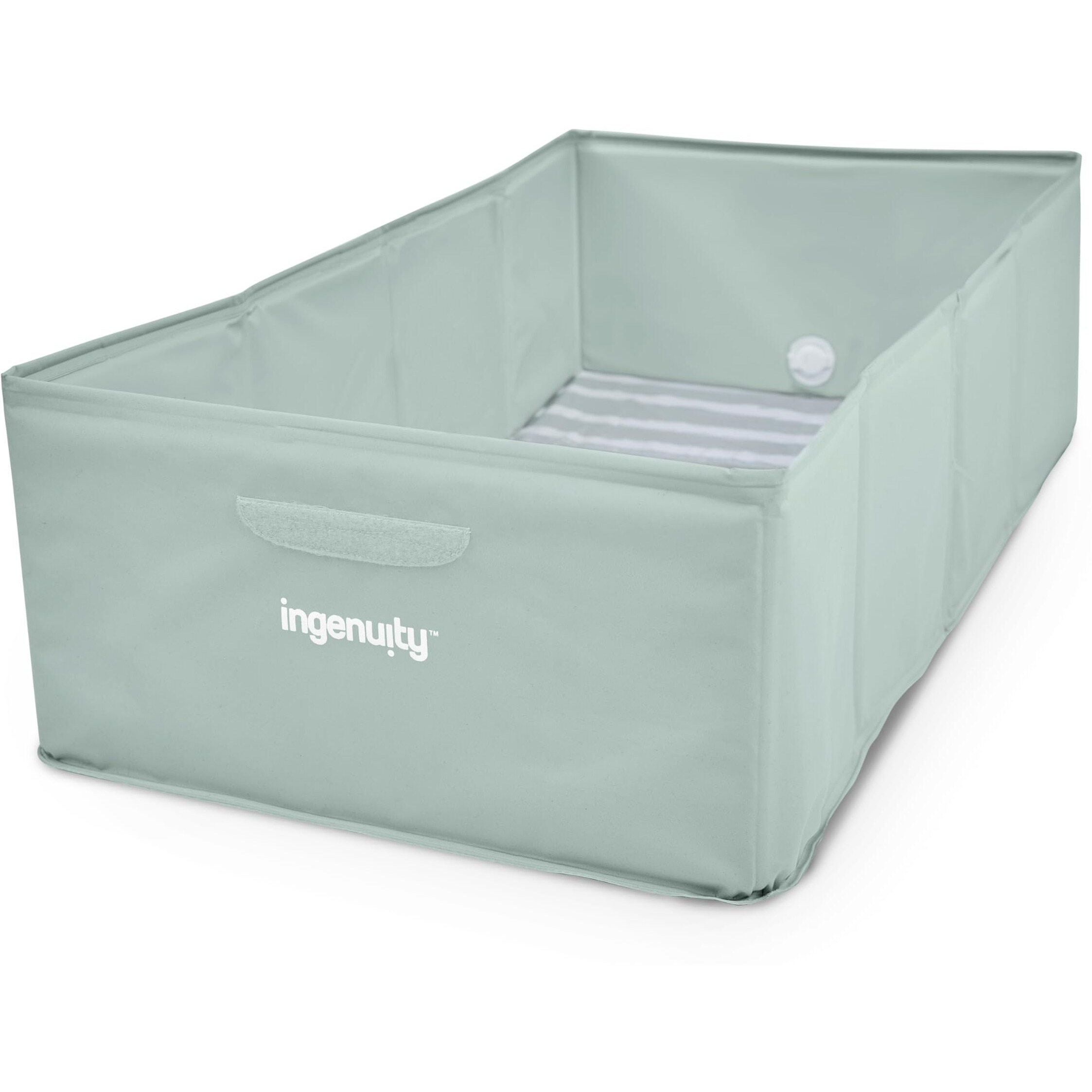 Ingenuity Tuckaway Toddler Folding Tub  Converts Shower To Tub  Folds To Store  Easy To Clean  No Assembly Required  Portable Baby Bathtub For Travel  12M-5Y