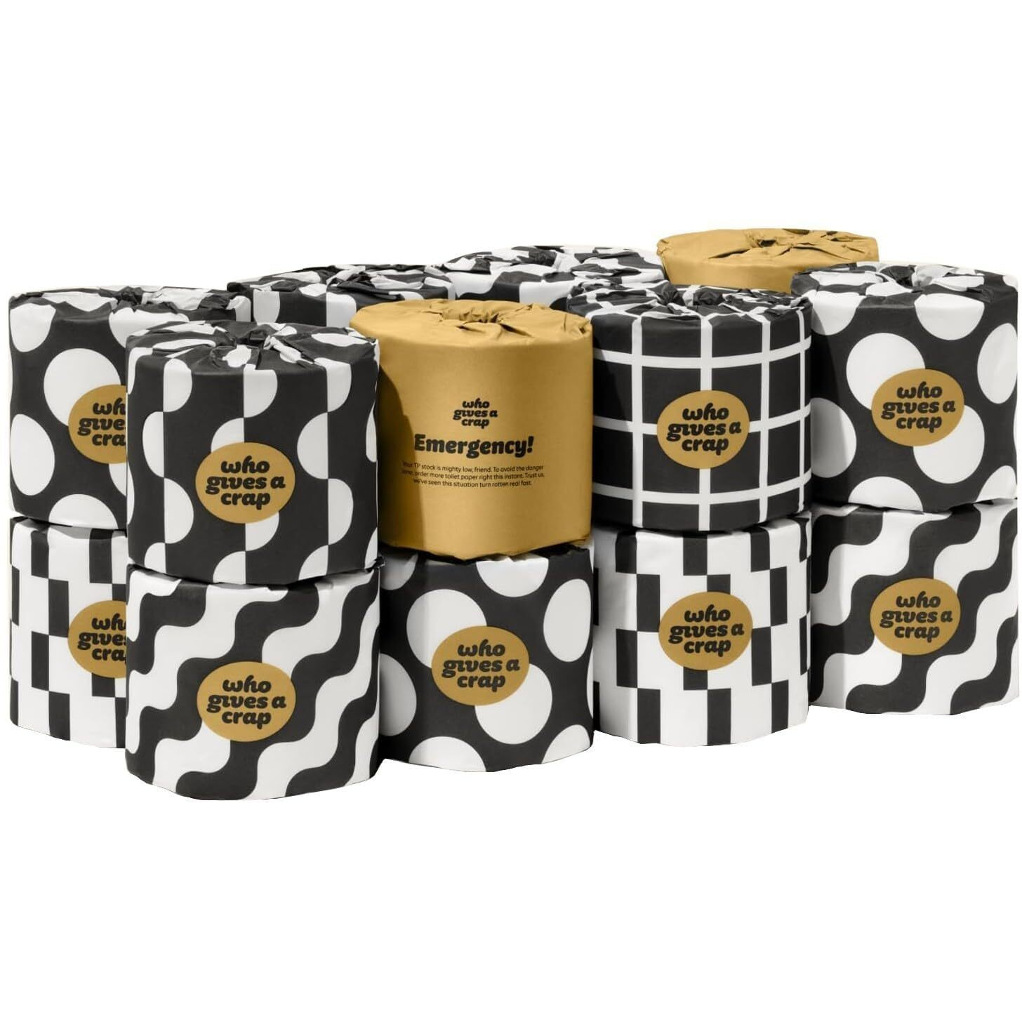 Who Gives A Crap 100% Bamboo Toilet Paper  16 Rolls  3 Ply  330 Sheets  Long  Strong & Soft Toilet Tissue  Sustainable  Biodegradable  Renewable  Tree Free Bathroom Tissue Made With Bamboo Fibers