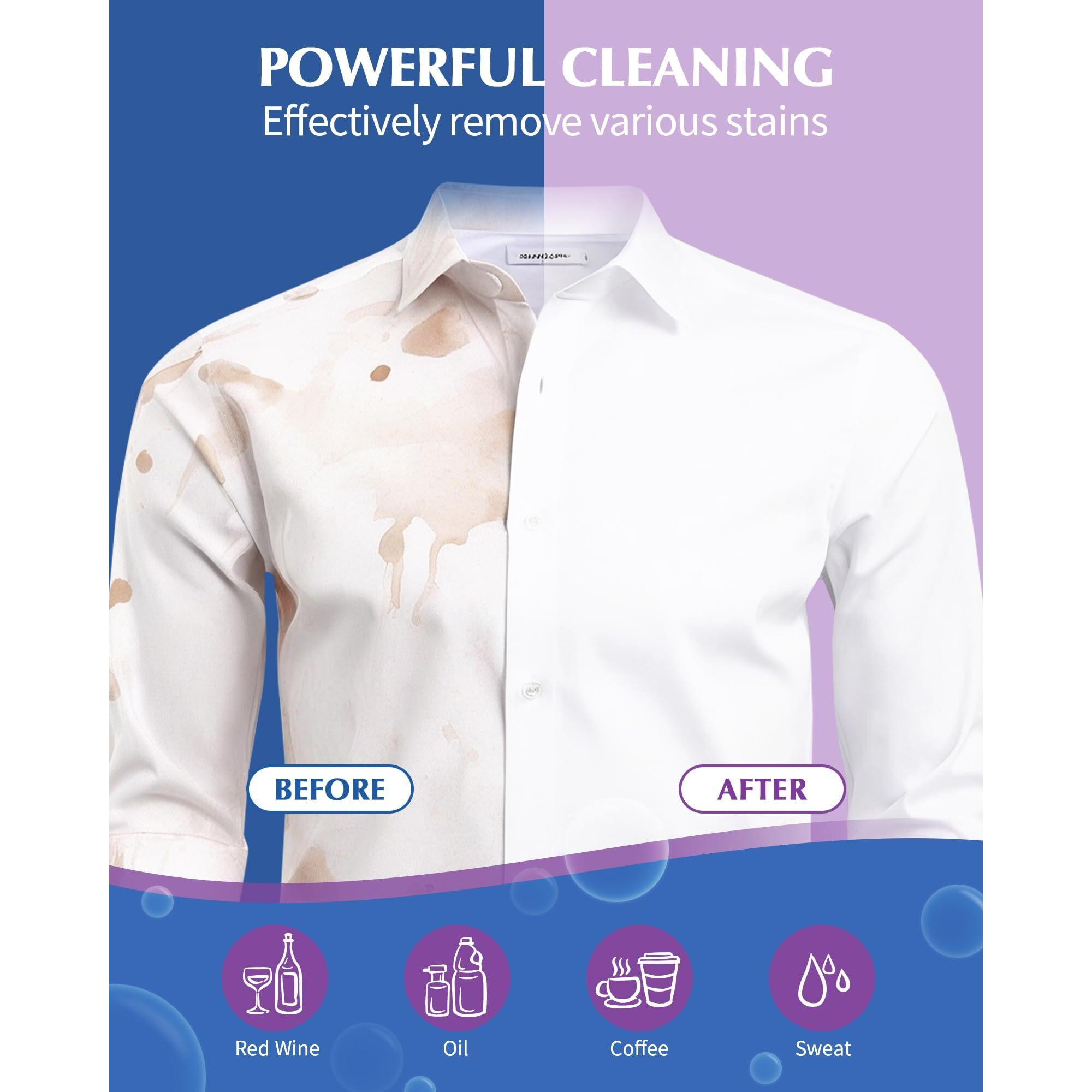 Laundry Detergent Sheets Space-Saving Travel-Deep Cleaning Lavender Eco No Plastic Jug 240 Loads