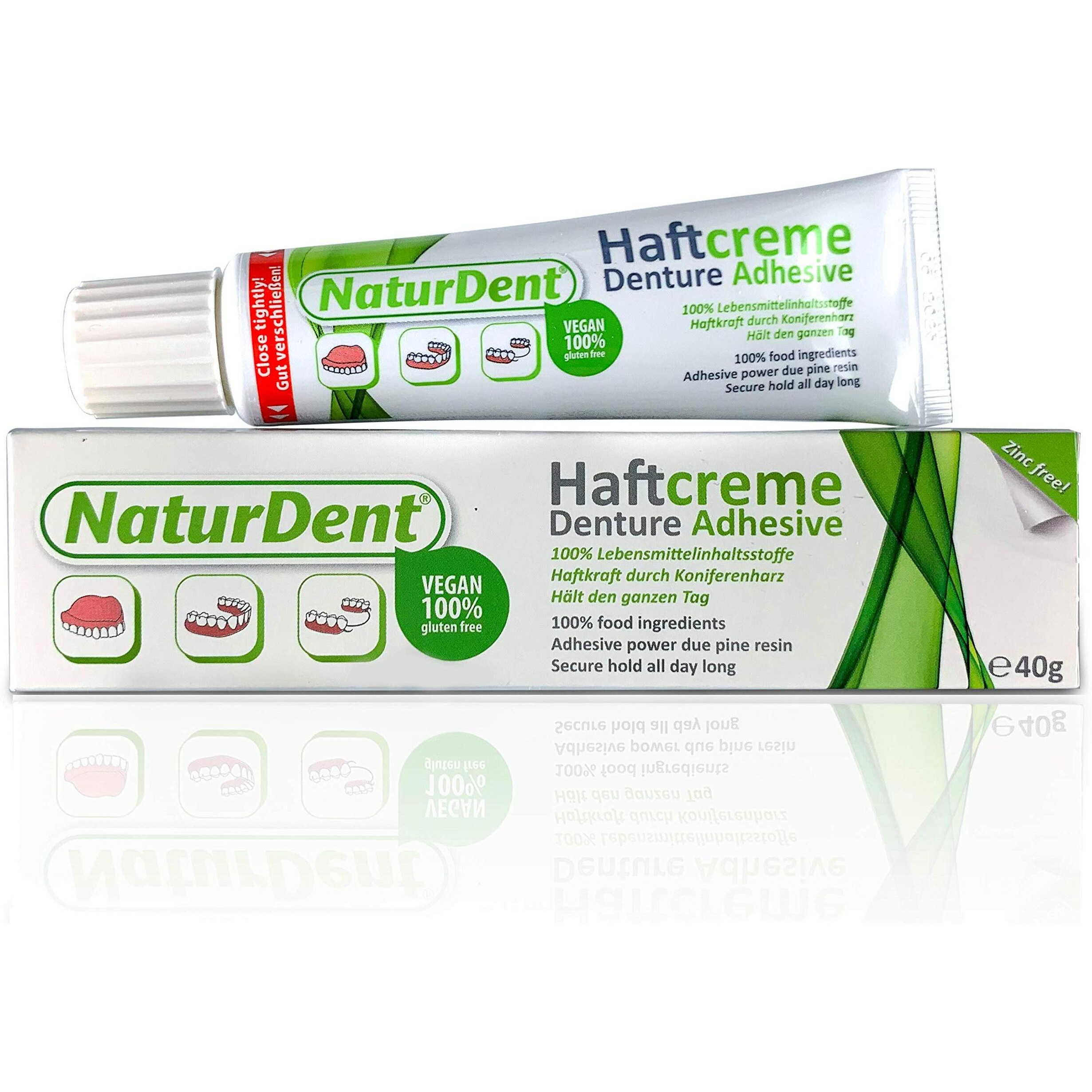 Natural Strong Denture Adhesive Naturdent Holds Dentures Longer And Stronger No Zinc No Petrochemical No Paraben No Yucky Taste