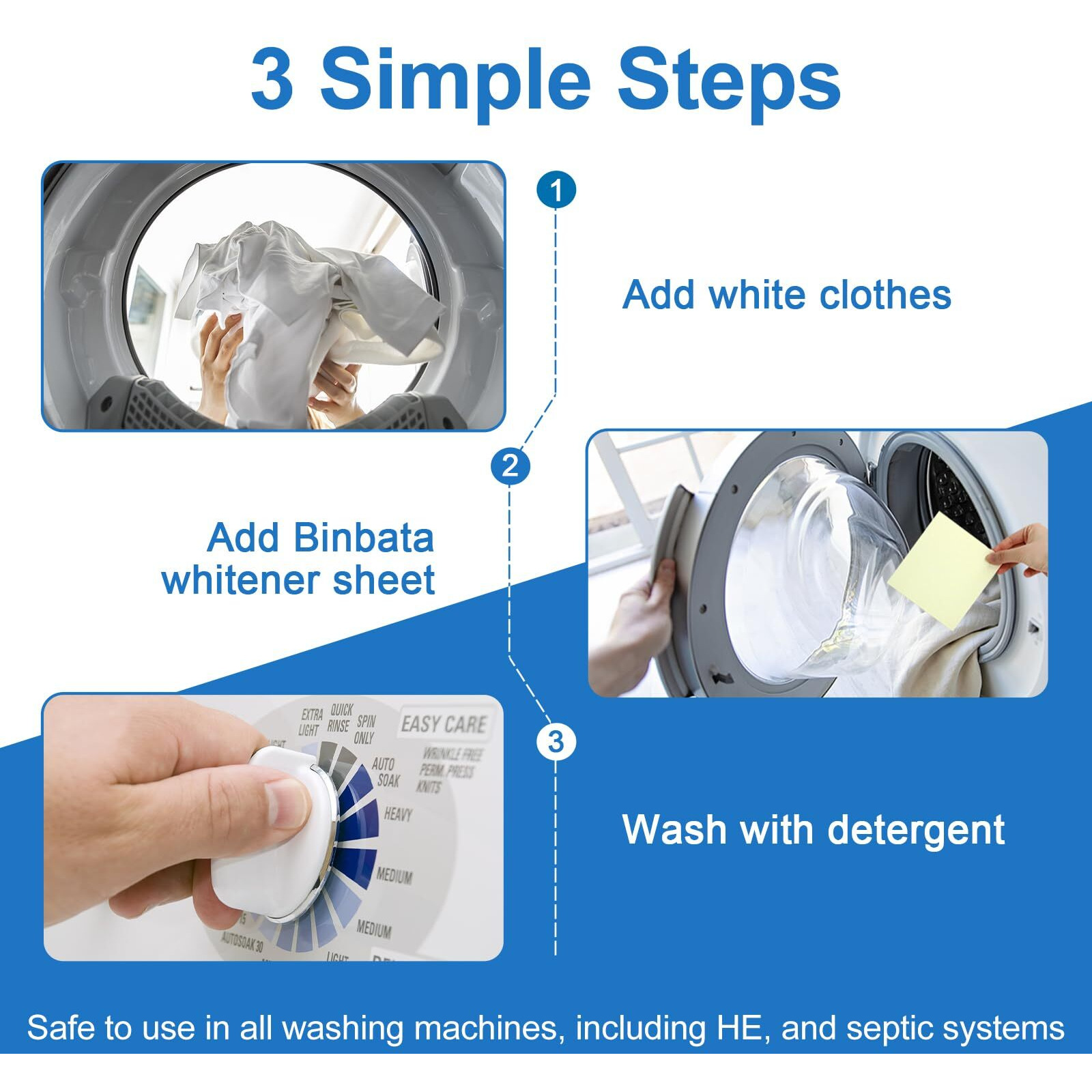 Eco Laundry Whitener Sheets 78 Count - Binbata Unscented High Concentrated Laundry Bleach  Effectively Remove Yellowing & Greying  Safe For Sensitive Skin  Available In All Washing Machines