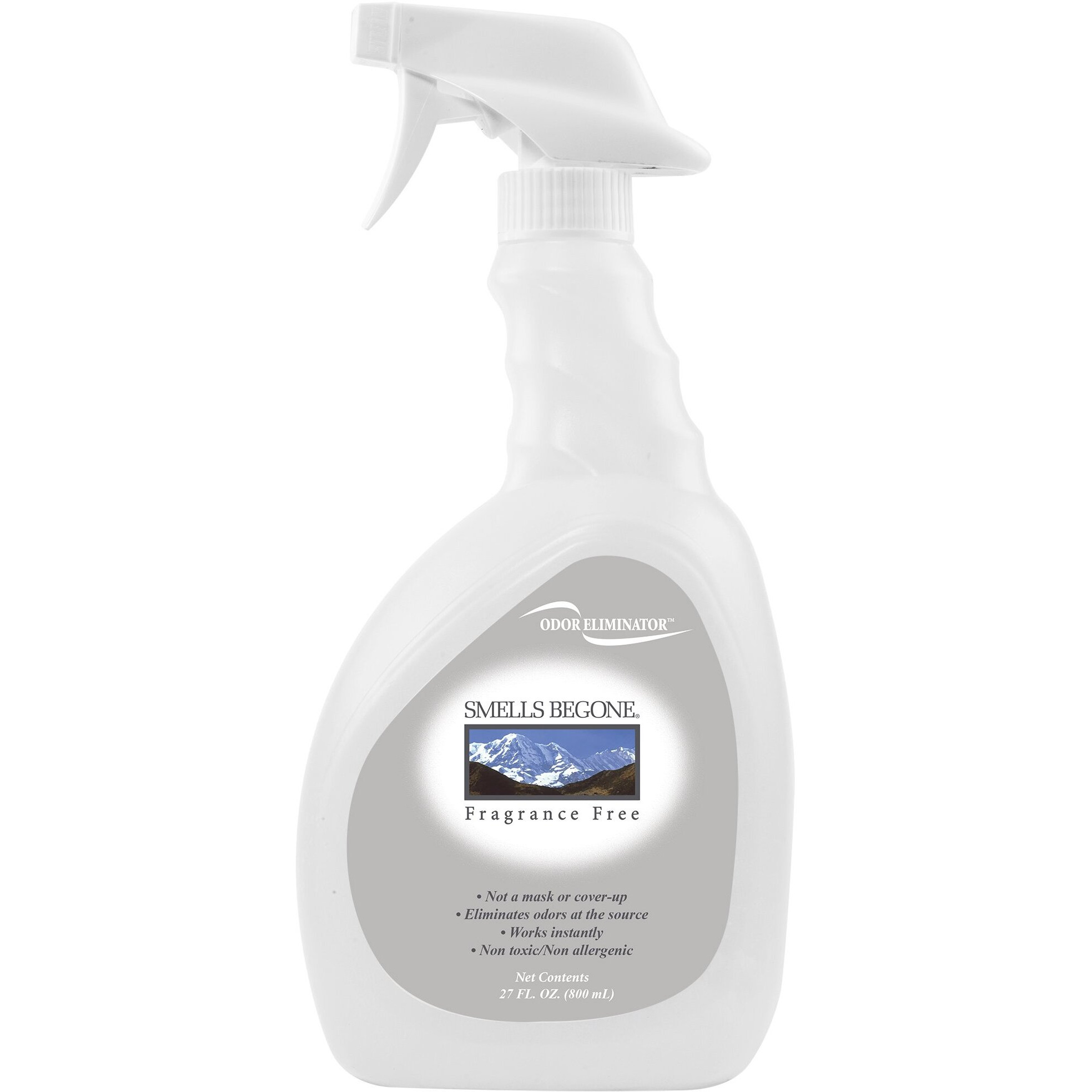 Smells Begone 27 Oz Air Freshener Spray - Odor Eliminator - Eliminates Odors From Smoke  Trash Cans  Pets  Cars And Boats - Fragrance Free