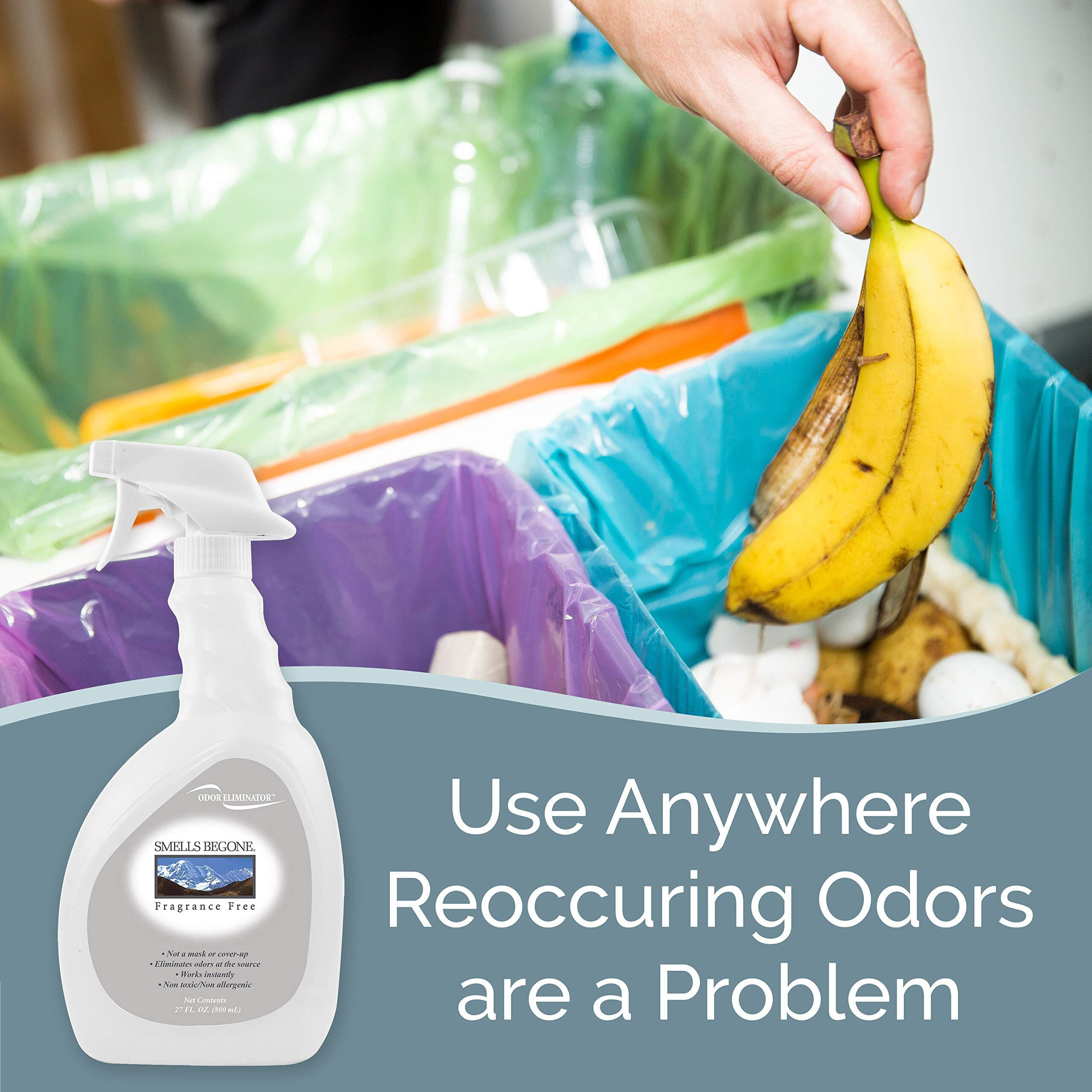 Smells Begone 27 Oz Air Freshener Spray - Odor Eliminator - Eliminates Odors From Smoke  Trash Cans  Pets  Cars And Boats - Fragrance Free