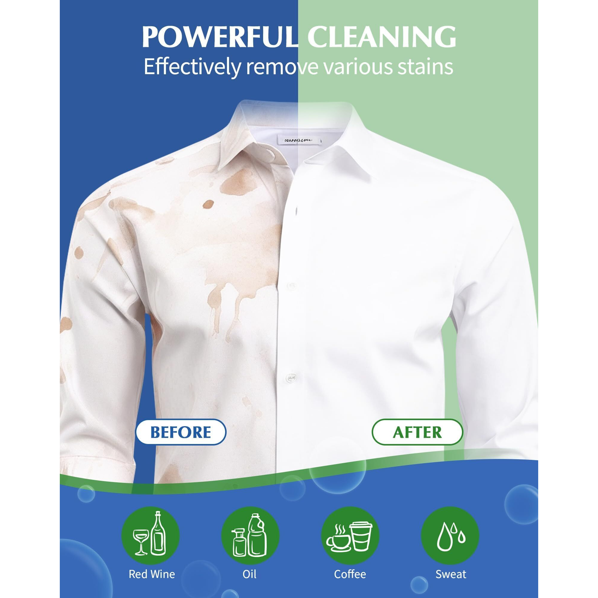 Laundry Detergent Sheets Space-Saving Travel-Deep Cleaning Unscented Eco No Plastic Jug 240 Loads