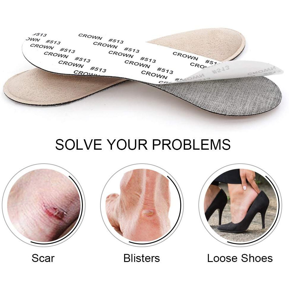 Dr. Foot's Heel Grips Liner Insert For Shoes Too Big  Shoe Inserts Liners For Loose Shoes  Preventing Heel Slipping  Rubbing  Non-Slip (Beige)