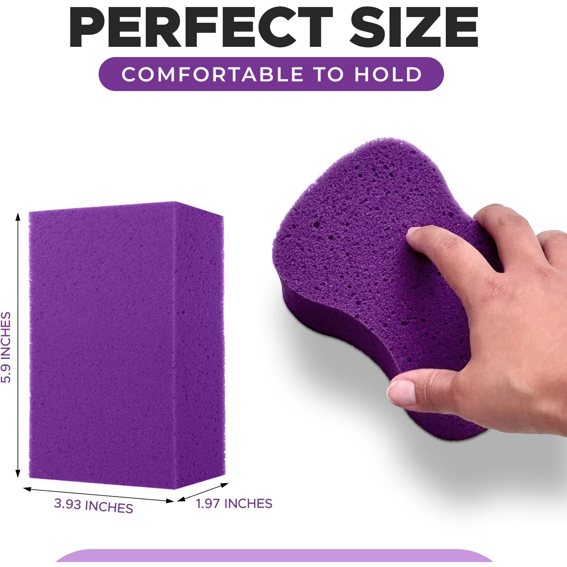 Sponges For Cleaning - 2 Pack - Multi-Purpose Cleaning Sponge  Perfect For Car Wash & Household Cleaning  Ideal For Tile Grout & Painting