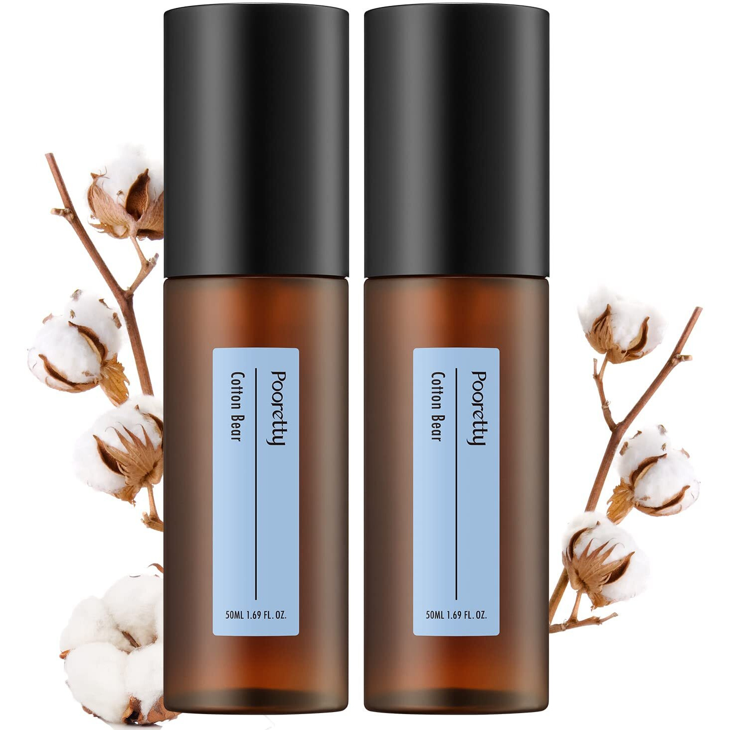 Pooretty Pre-Poo Aromatic Bathroom Toilet Spray  Potty Deodorizer  Neutralize Bad Odors - Soft Cotton & Baby Powder Scent (1.69 Fl.Oz. 2 Pack)