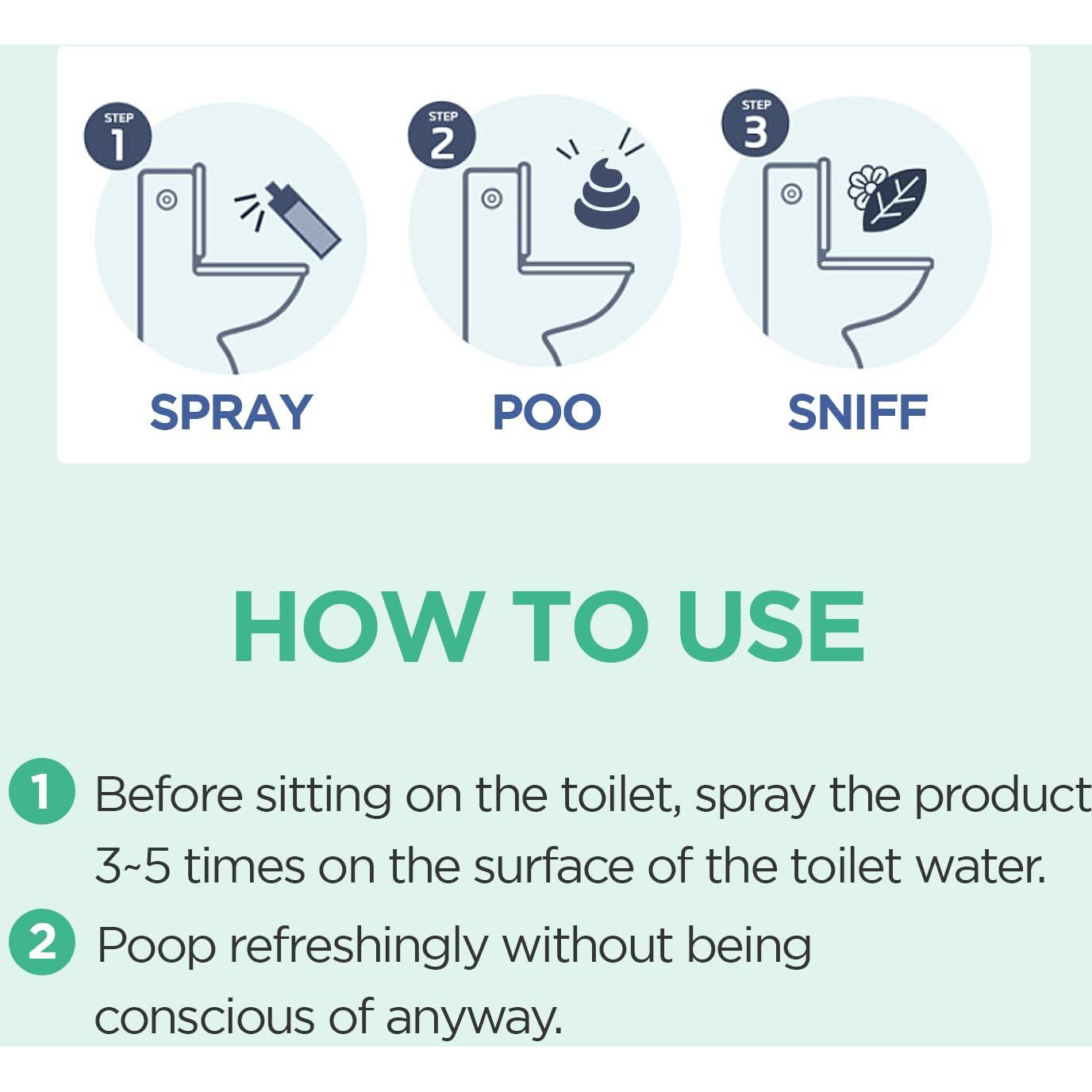 Pooretty Pre-Poo Aromatic Bathroom Toilet Spray  Potty Deodorizer  Neutralize Bad Odors - Soft Cotton & Baby Powder Scent (1.69 Fl.Oz. 2 Pack)