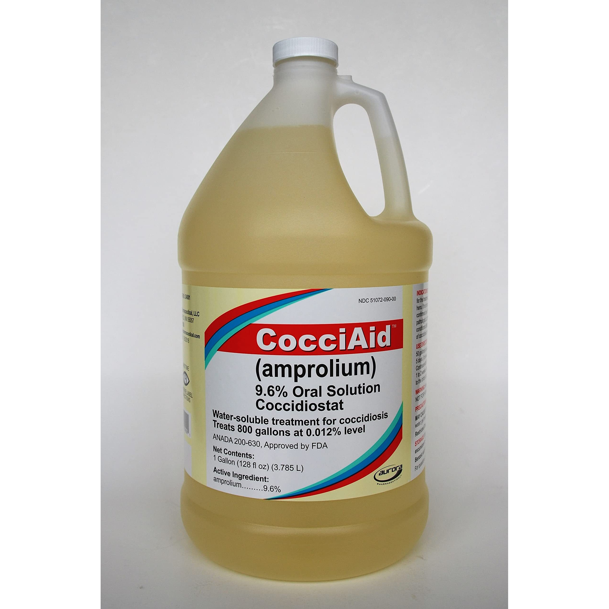 Aurora Cocciaid 9.6% Liquid Concentrate  Generic For Corid  Ampromed  Amprolium  1Gal 1 Gallon