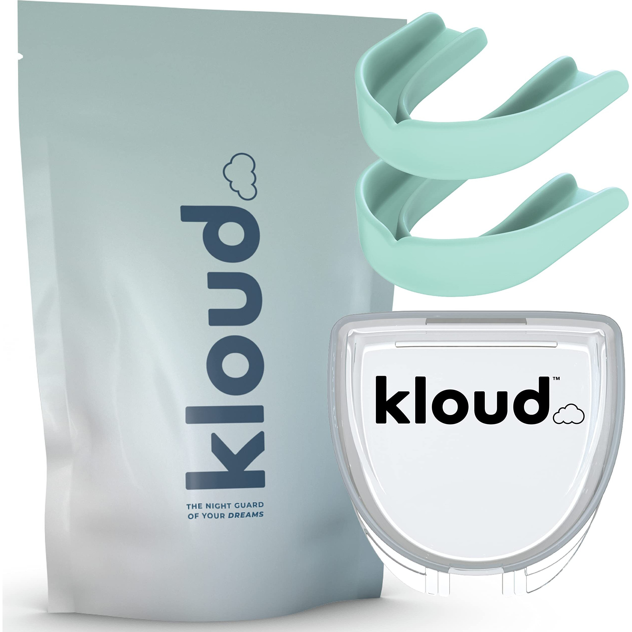 Kloud Night Guard - Mouth Guard For Clenching Teeth And Grinding Teeth  2 Pack Custom Moldable Dental Mouth Guard