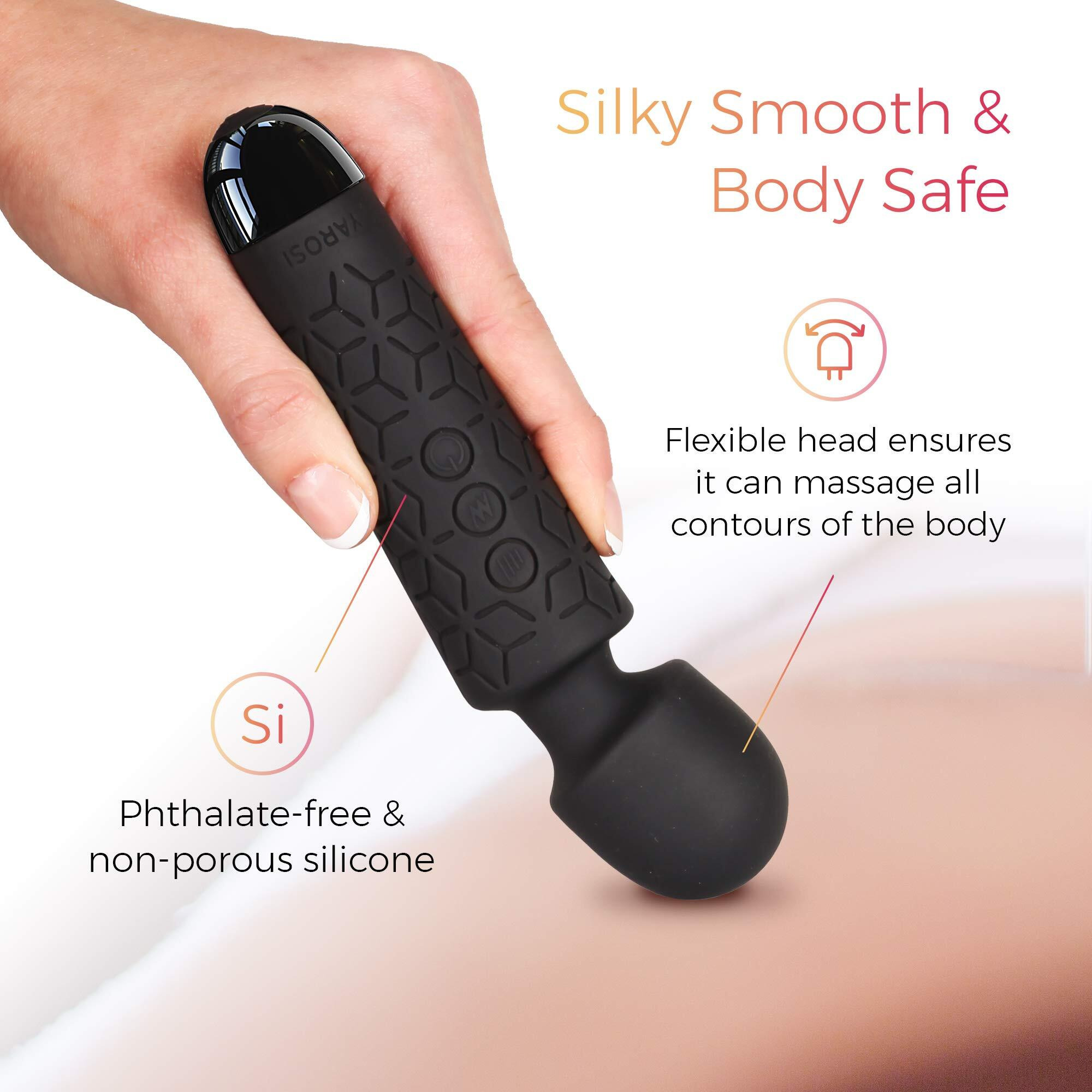 Yarosi Micro Personal Massage Device Smallest And Strongest Cordless Handheld Massager - Powerful - Best For Travel - Magic Stress Away - Perfect On Back Legs Hand Pains And Sports Recovery