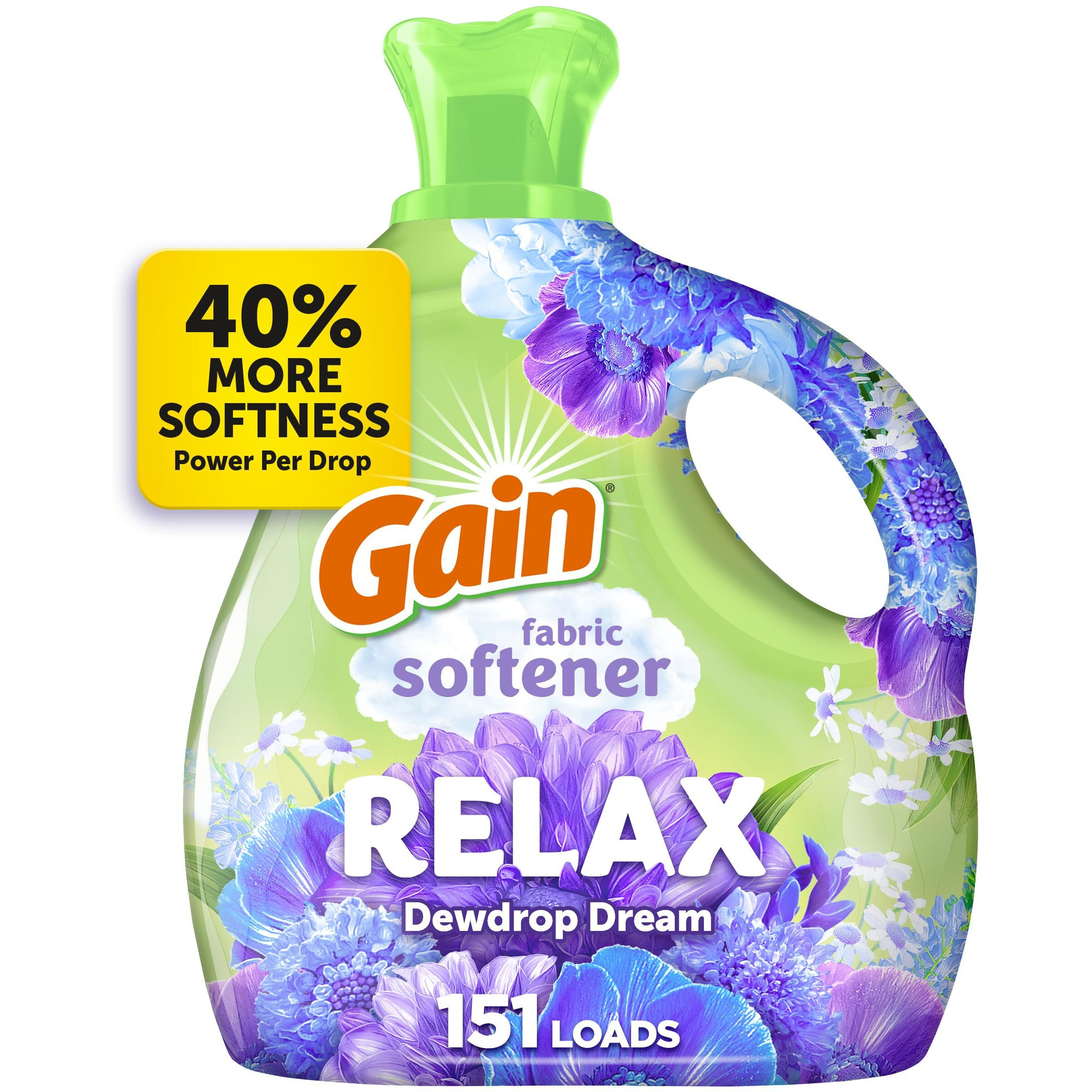 Gain Liquid Fabric Softener (Fabric Conditioner)  Relax  101 Fl Oz  151 Loads