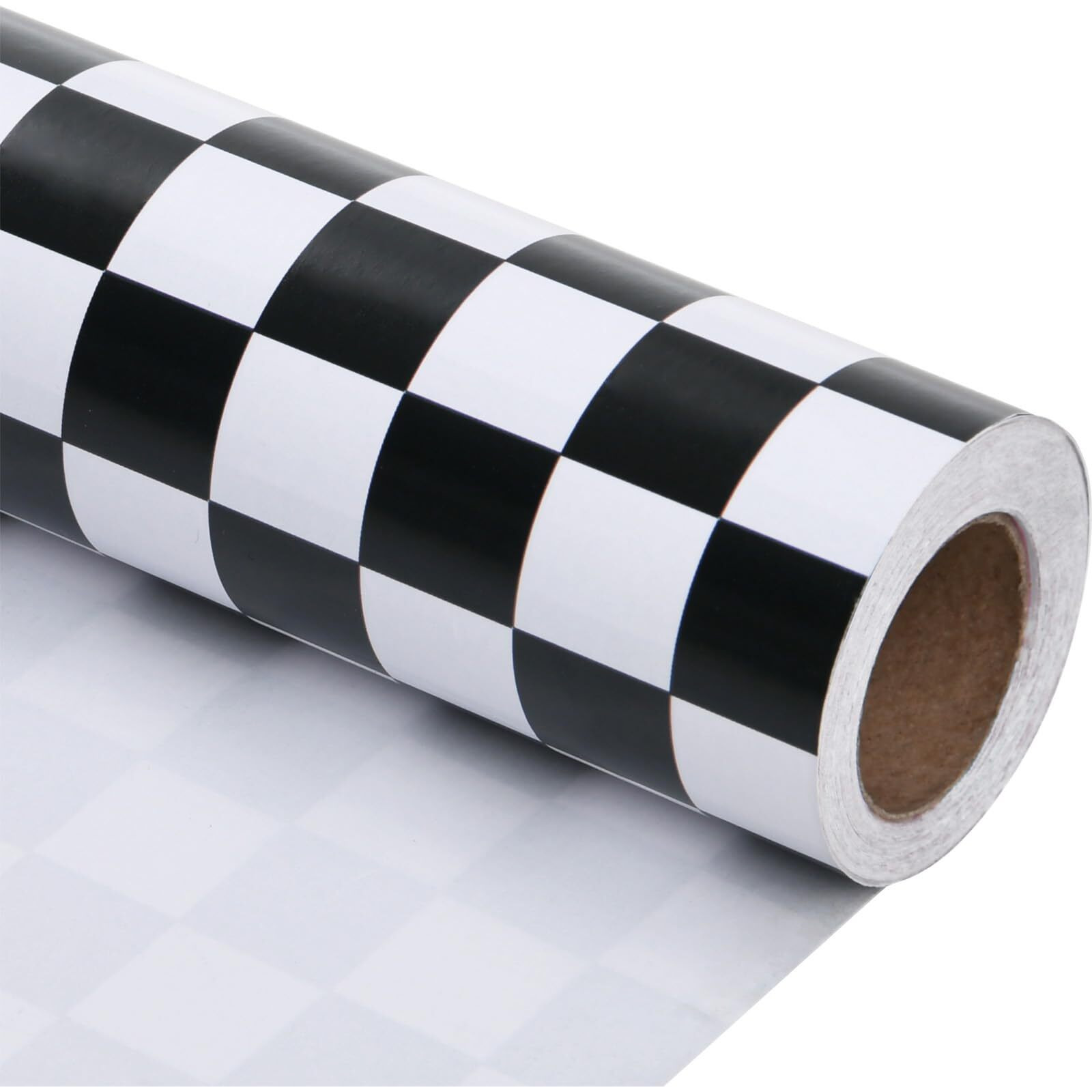 Titiweet Checkered Flag Wrapping Paper Roll- Mini Roll 17 Inches X 33 Feet - Race Car Wrapping Paper For Boys Girls  Cars Wrapping Paper For Birthday Christmas Holiday(Checkered Flag)