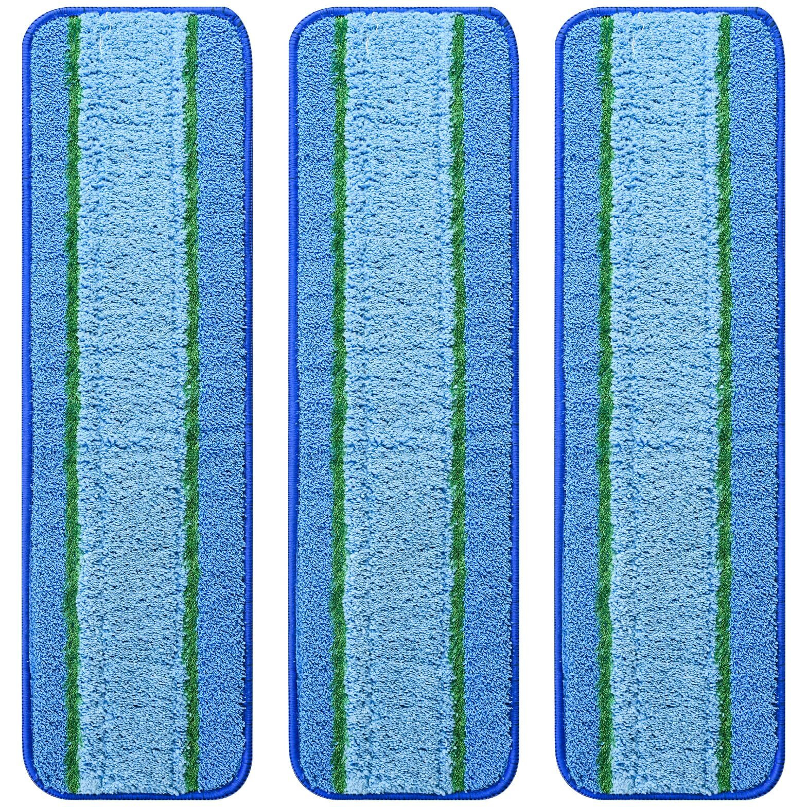 3 Pack Deep Clean Pads For Bona Family Of Mops  Washable & Reusable Microfiber Cleaning Pad For Hardwood And Multi-Surface