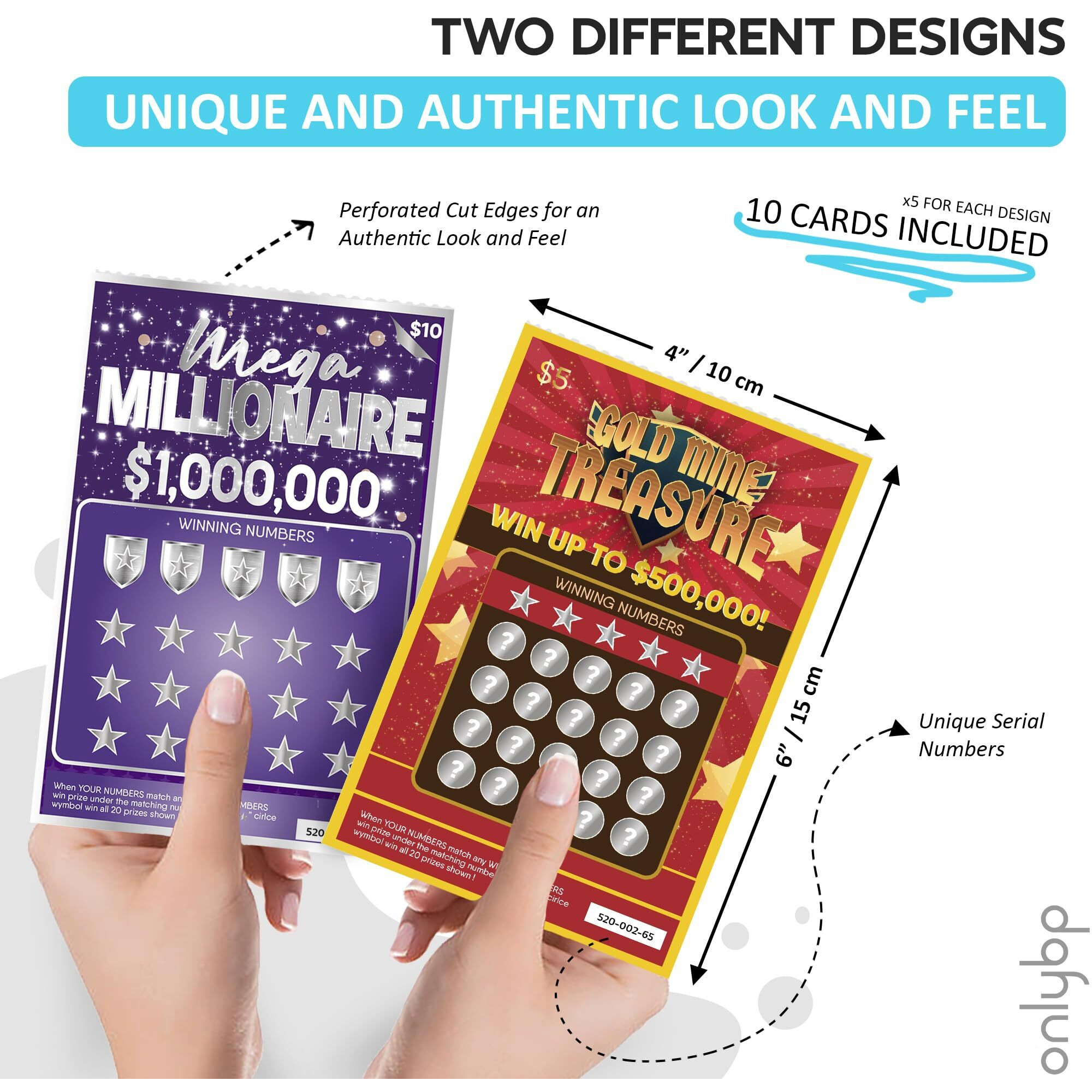 Onlybp 10 Pregnancy Announcement Scratch Off Cards - Fun And Creative Fake Lottery Tickets For Baby Announcement - Perfect For Surprising Family And Friends With Baby Reveal