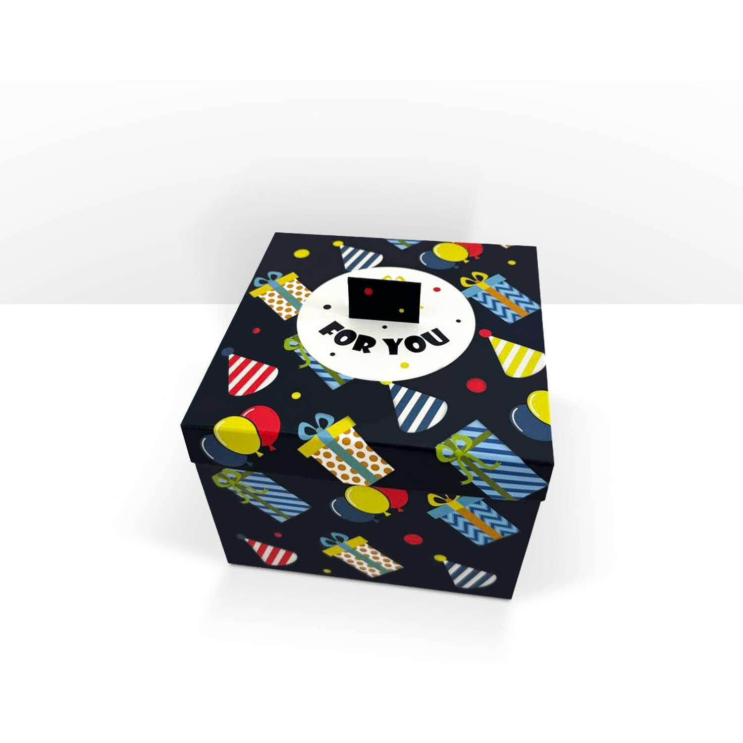 Fettipop Diy Butterfly Explosion Gift Box (Deep Blue) Diy 7.1X5.5X4.3 Inches  Surprise Flying Butterfly Box For Birthday  Party  Any Occasion