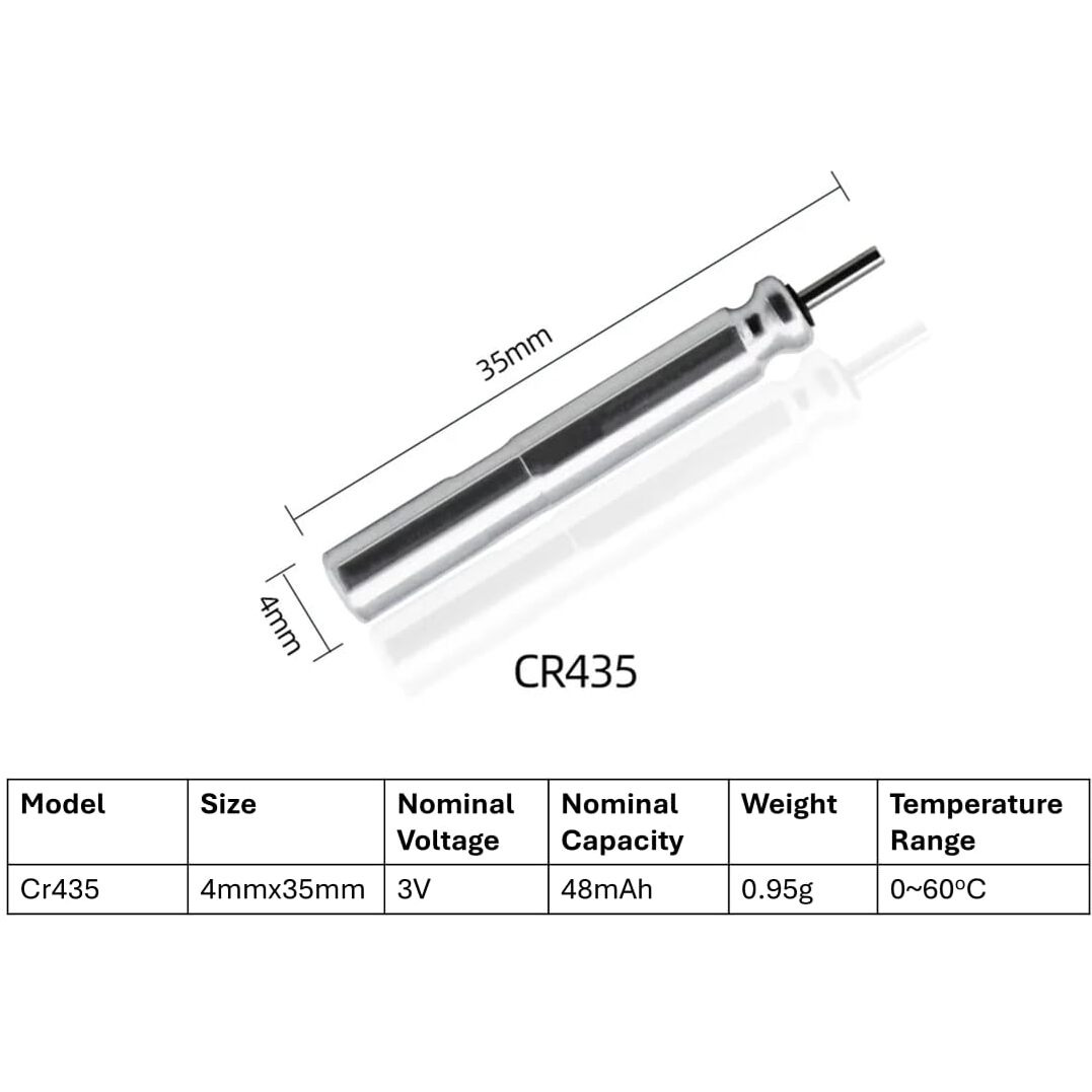 Aulien-E Cr435 Br435 435 Lithium Pin Type Cell 3V Lithium Batteries For Fishing Lures  Fishing Bobbers  Pen Lights  Arrow Nocks  Fishing Floats  Pole Lights & Led Flashers (10 Count)