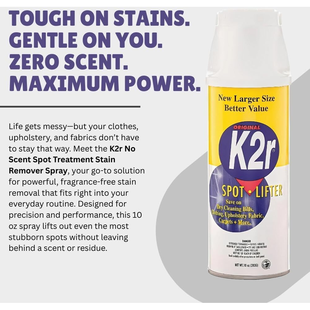 K2R No Scent Spot Treatment Stain Remover 10 Oz Spray